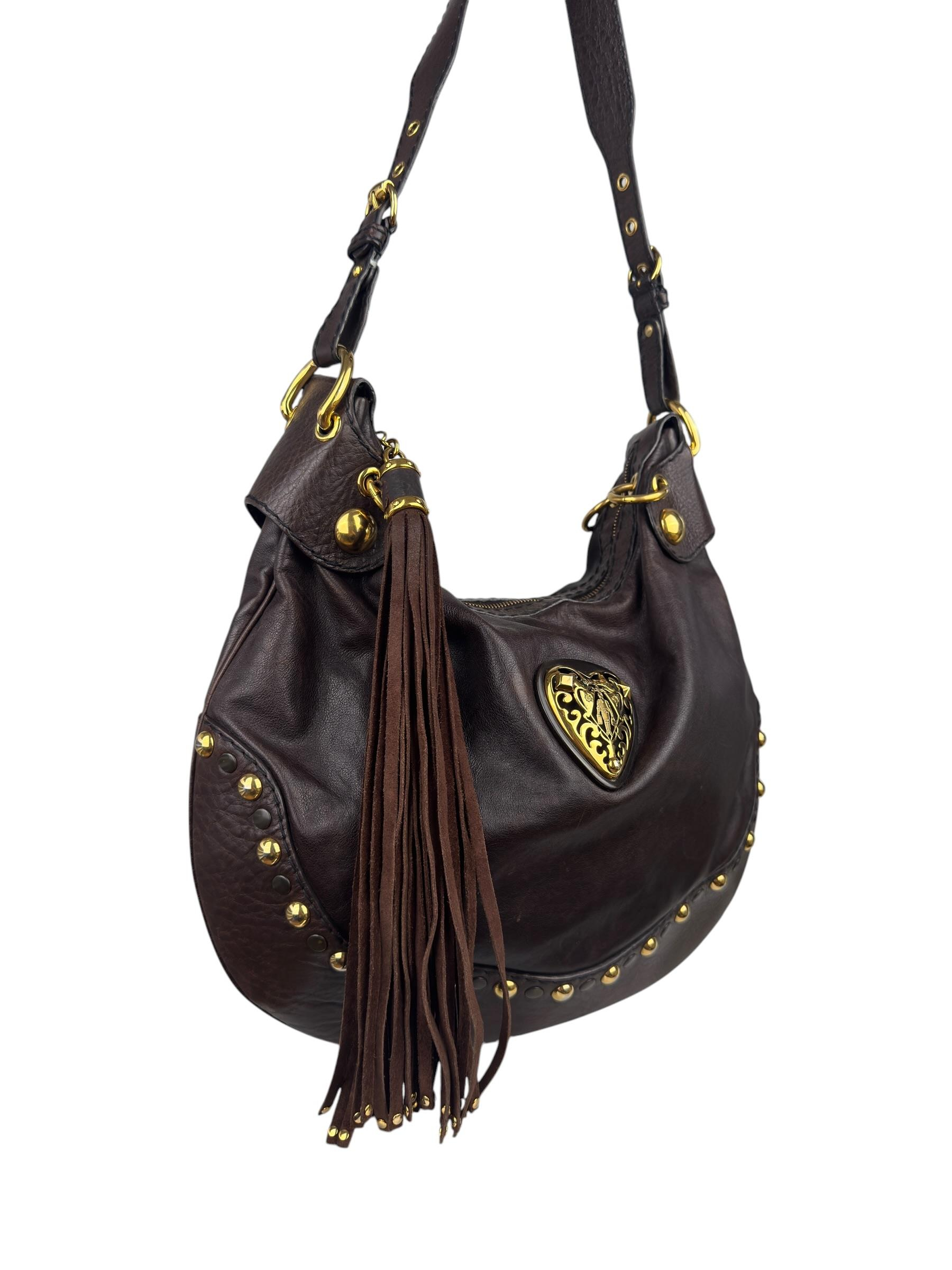 GUCCI BROWN BABOUSKA HOBO BAG