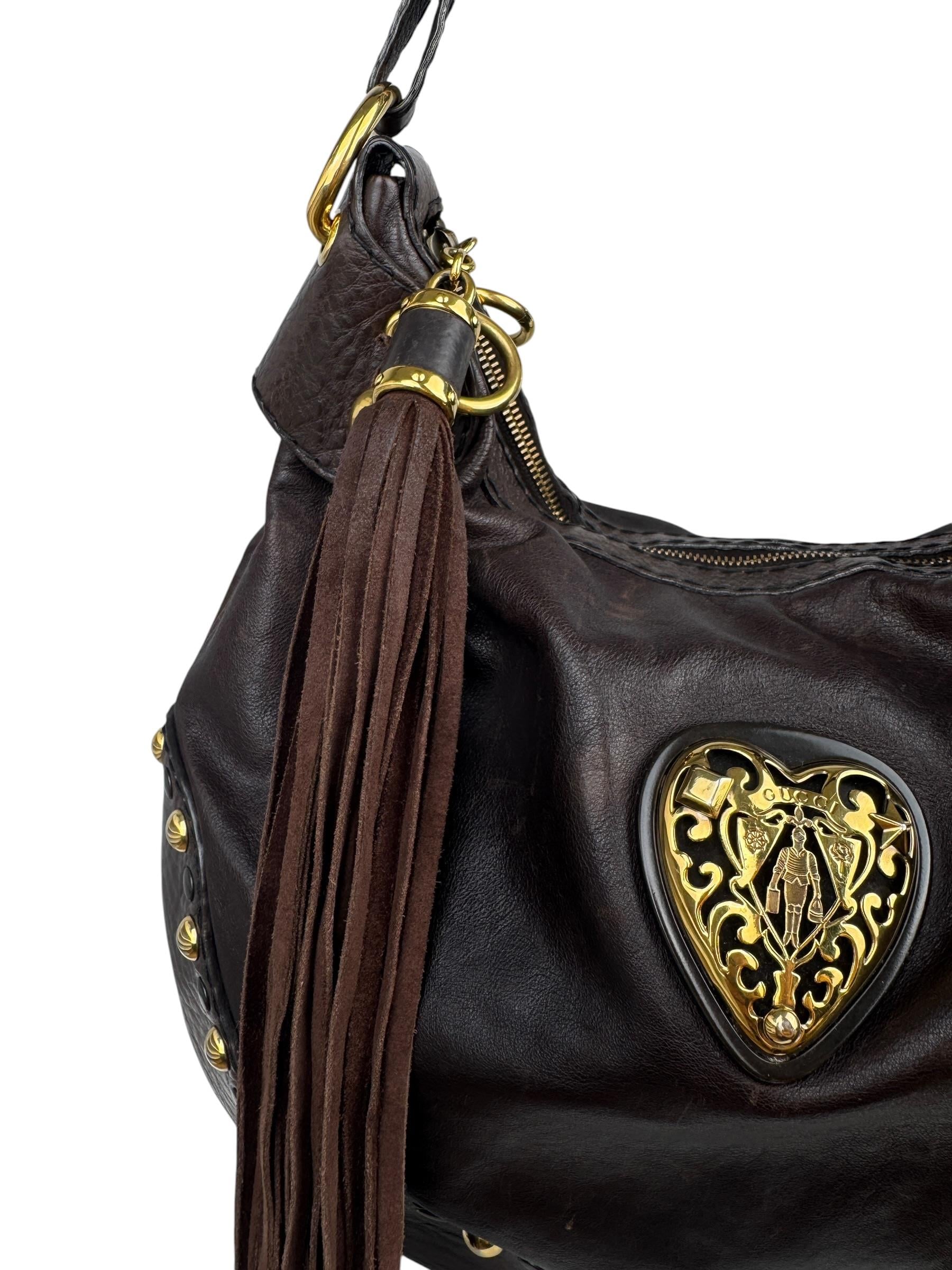 GUCCI BROWN BABOUSKA HOBO BAG