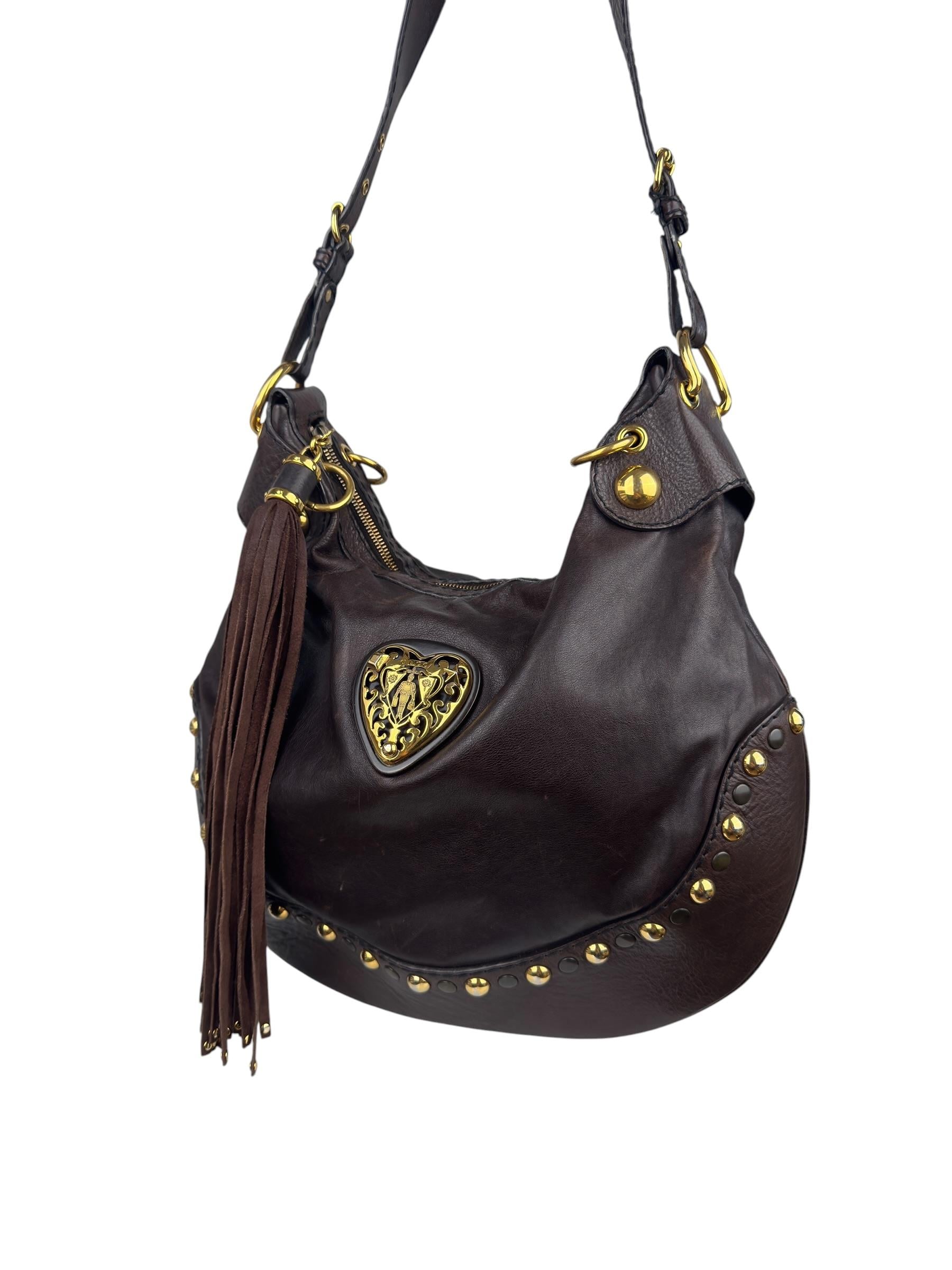 GUCCI BROWN BABOUSKA HOBO BAG