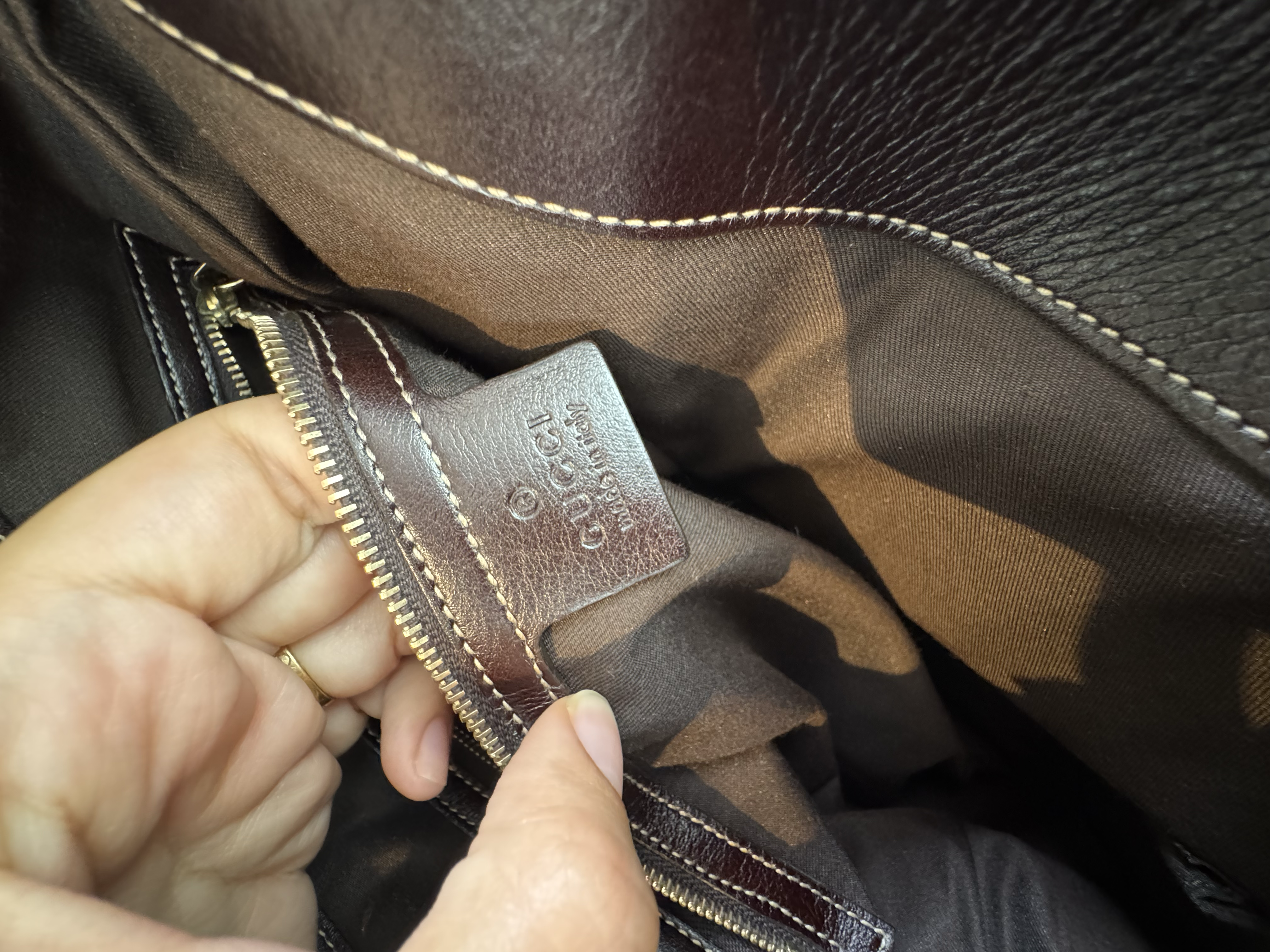 GUCCI BROWN BRITT HOBO BAG