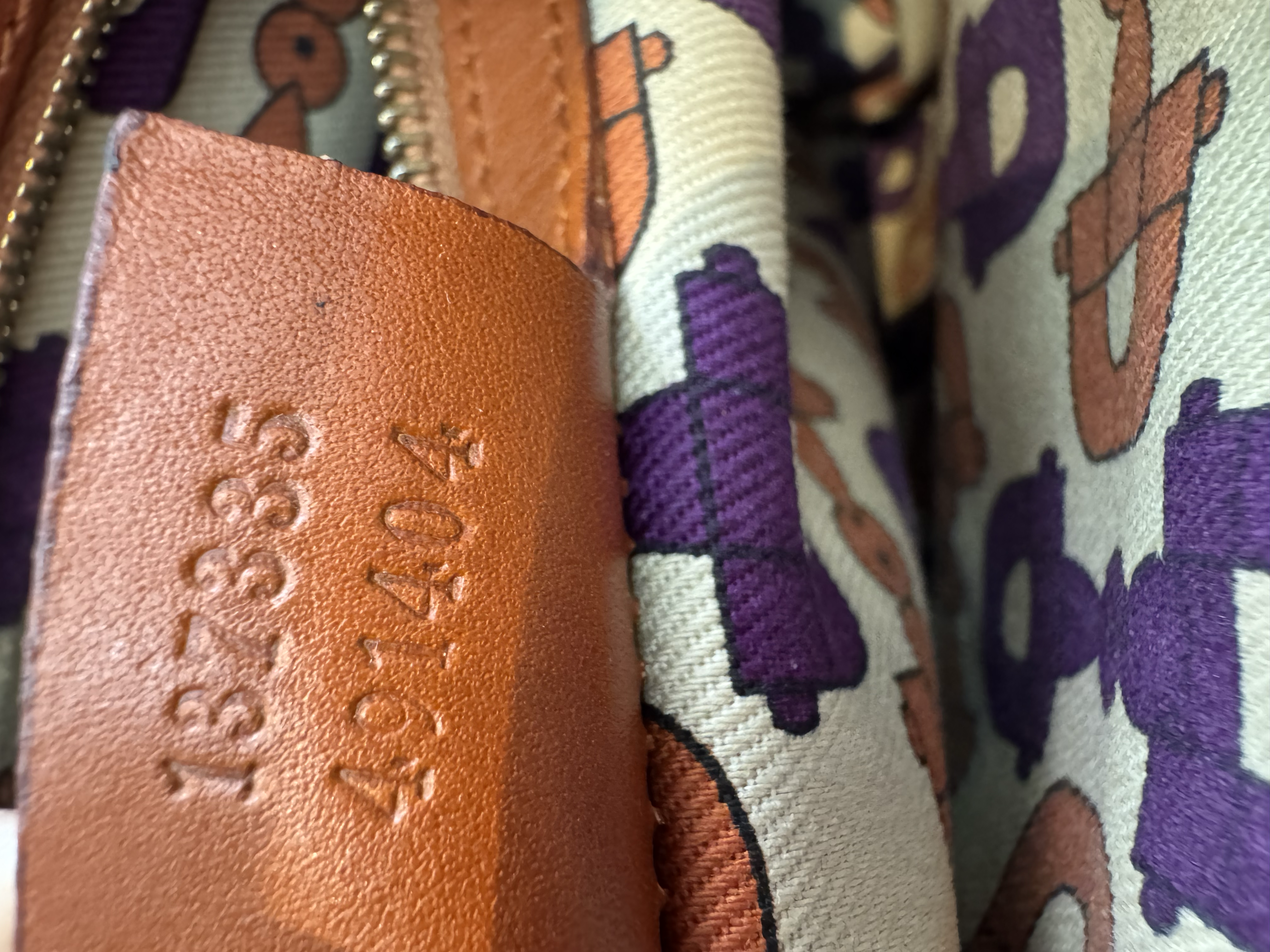 GUCCI BROWN GG LEATHER JACKIE BAG