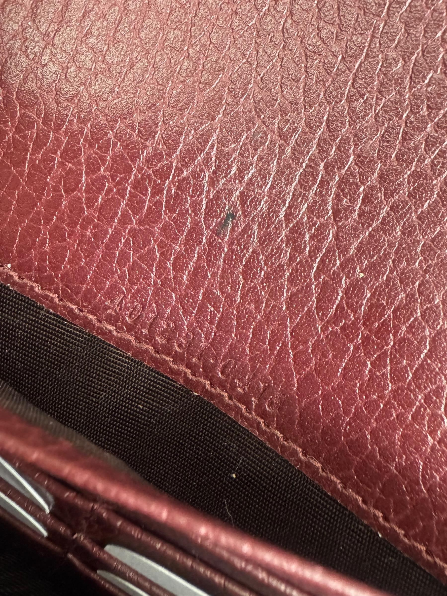 GUCCI BURGUNDYH DIONYSUS CHAIN BAG