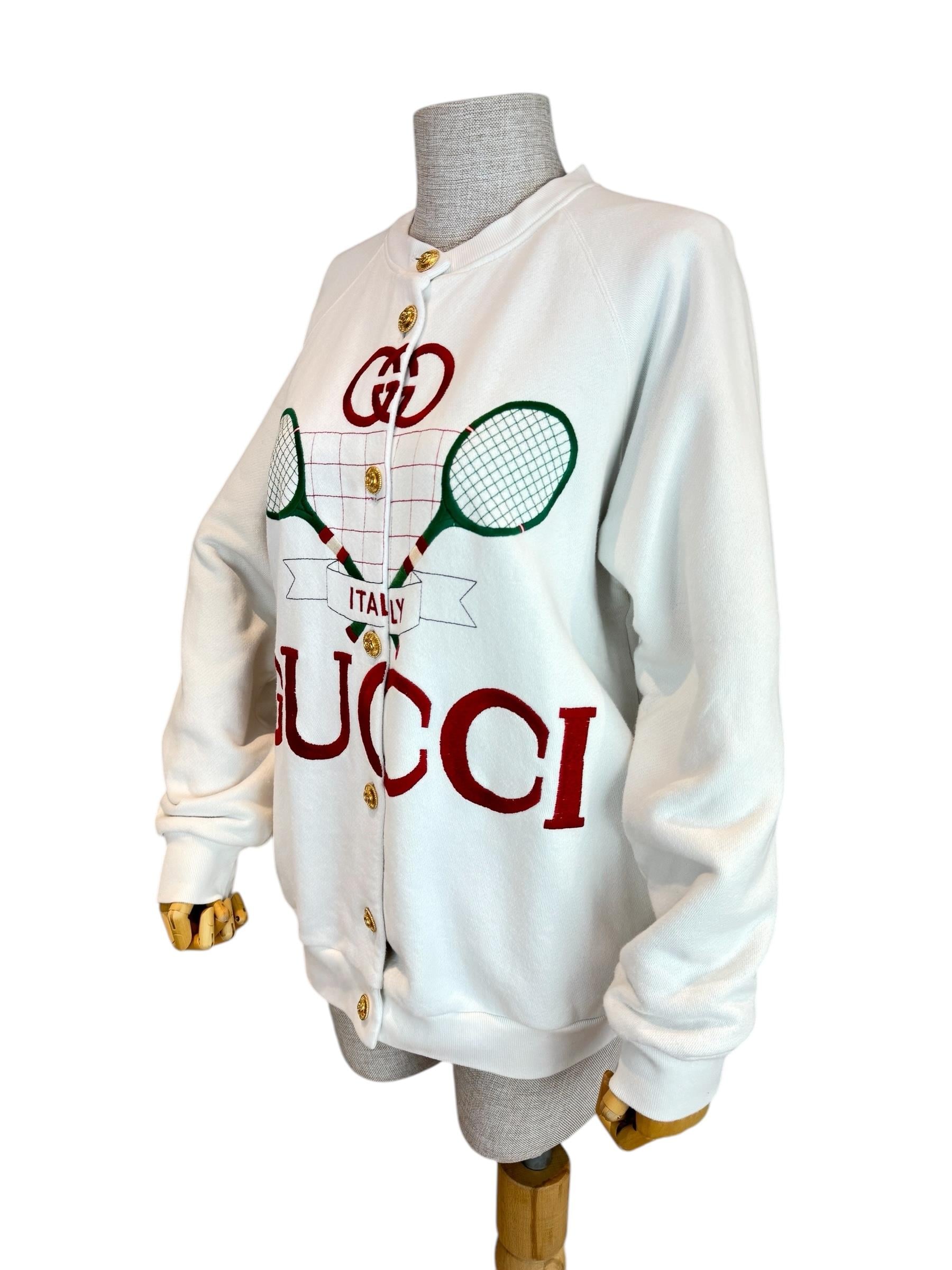GUCCI COTTON SILK TENNIS JACKET