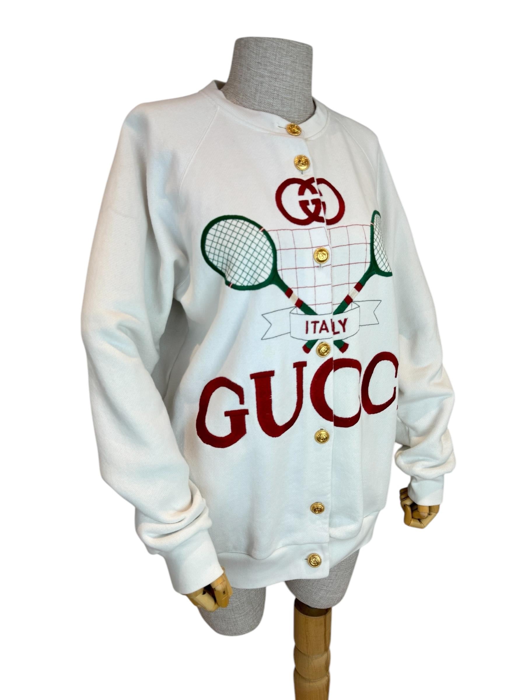 GUCCI COTTON SILK TENNIS JACKET