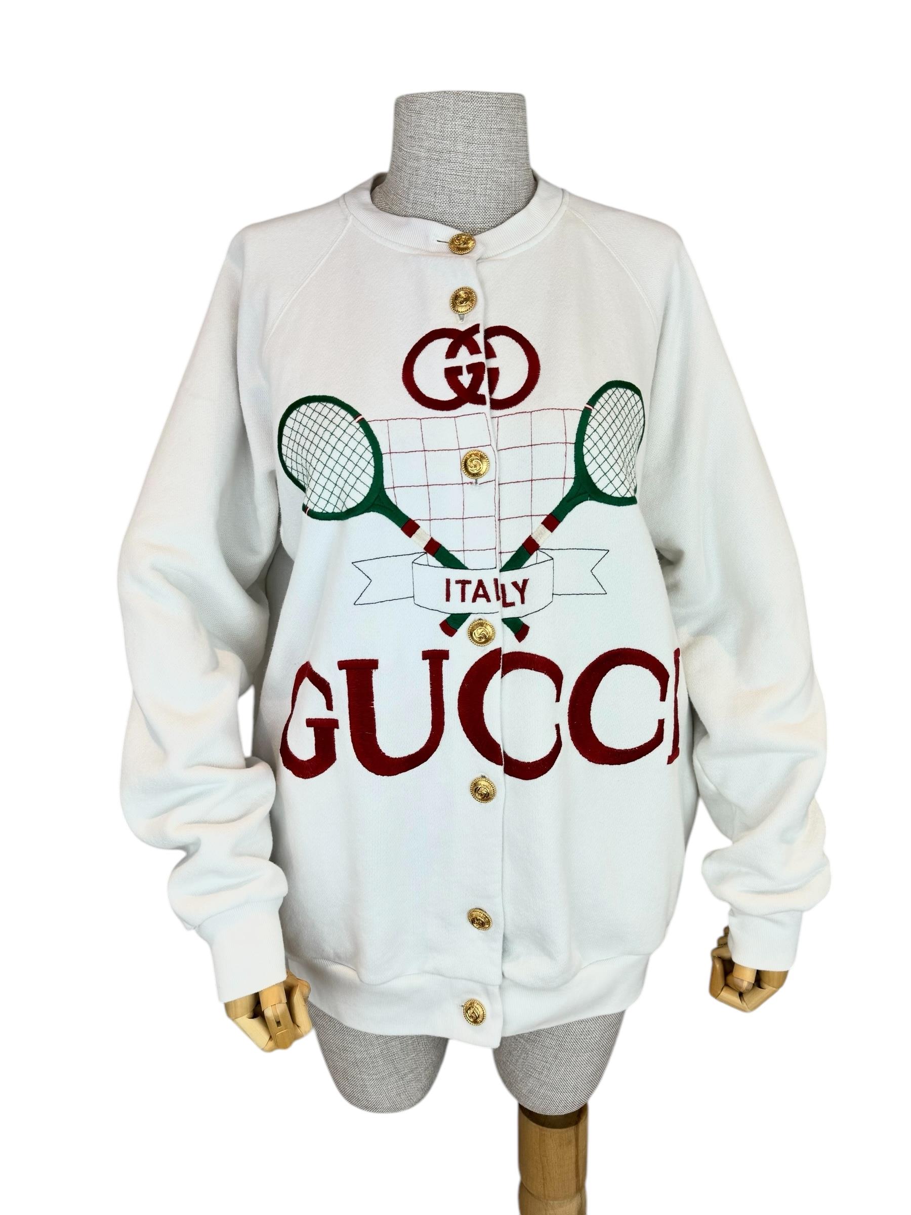 GUCCI COTTON SILK TENNIS JACKET