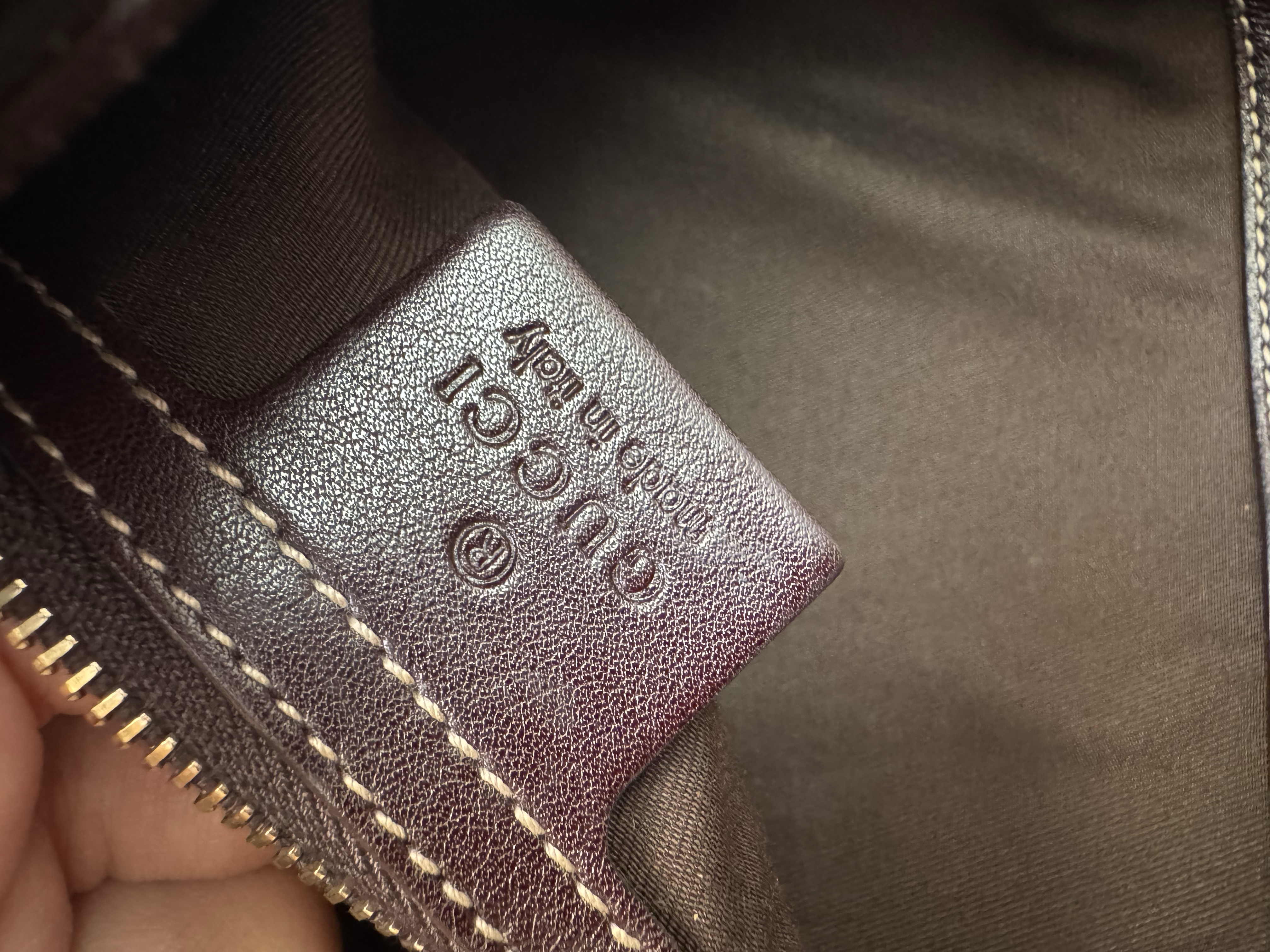 GUCCI DARK BROWN GG WEB BRITT TOTE BAG