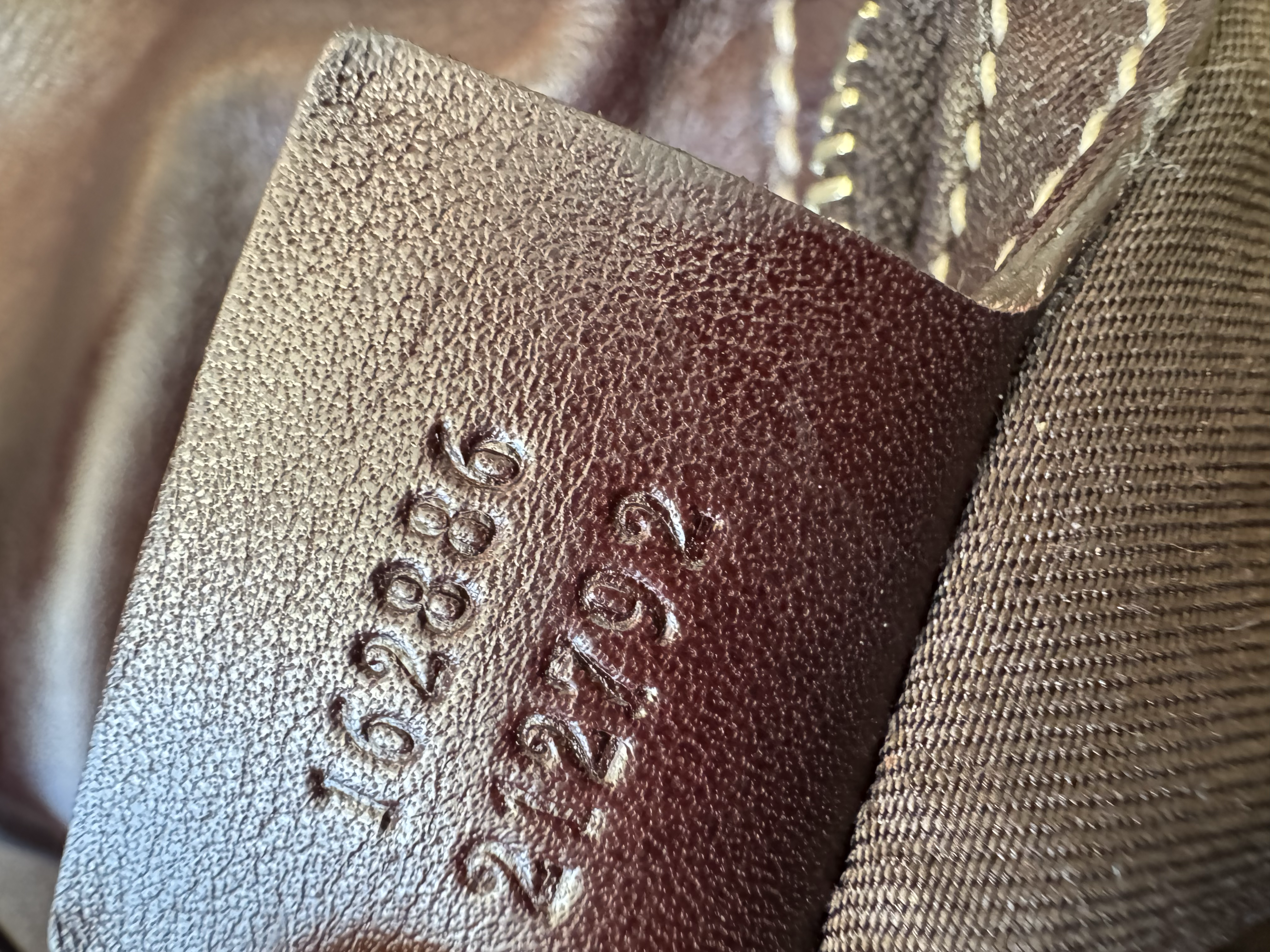 GUCCI DARK BROWN GG WEB BRITT TOTE BAG