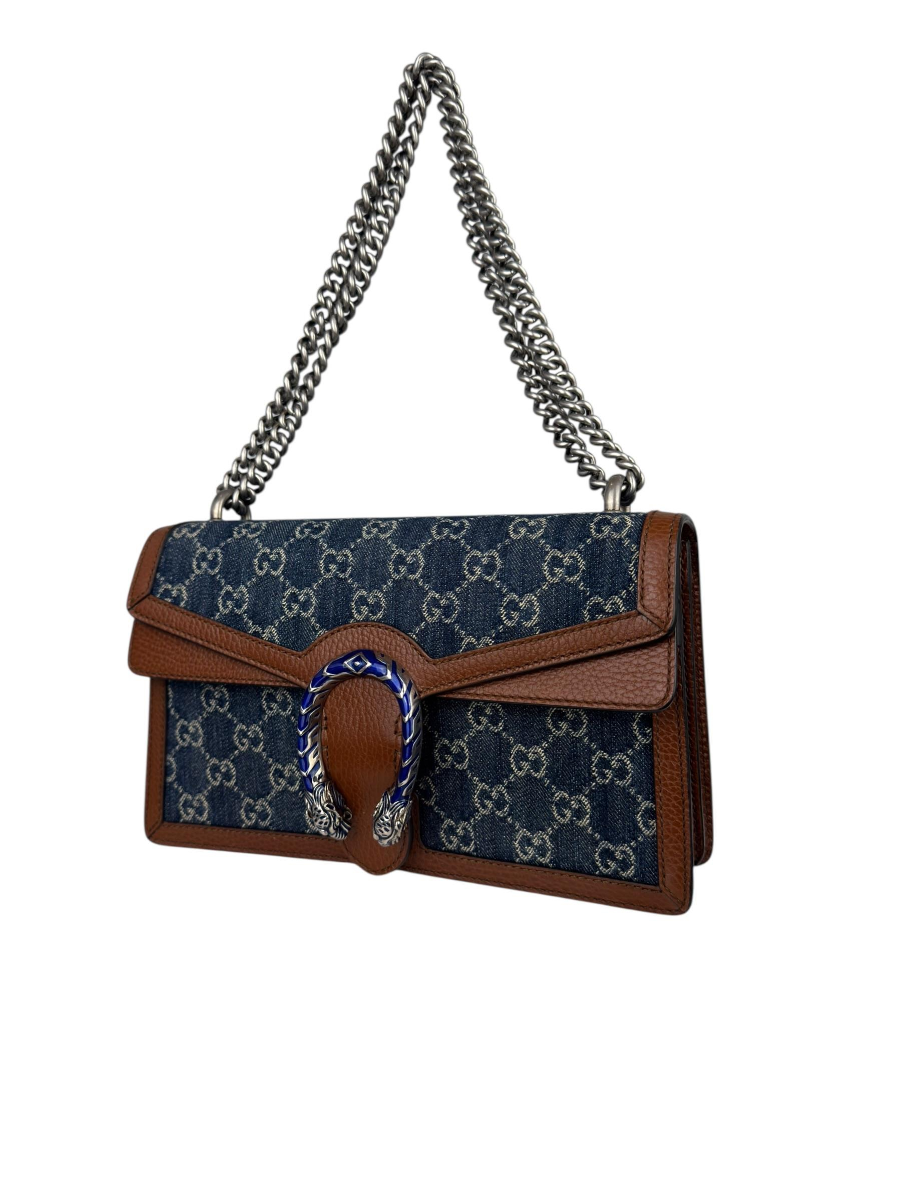 GUCCI DENIM GG DIONYSUS SHOULDR BAG