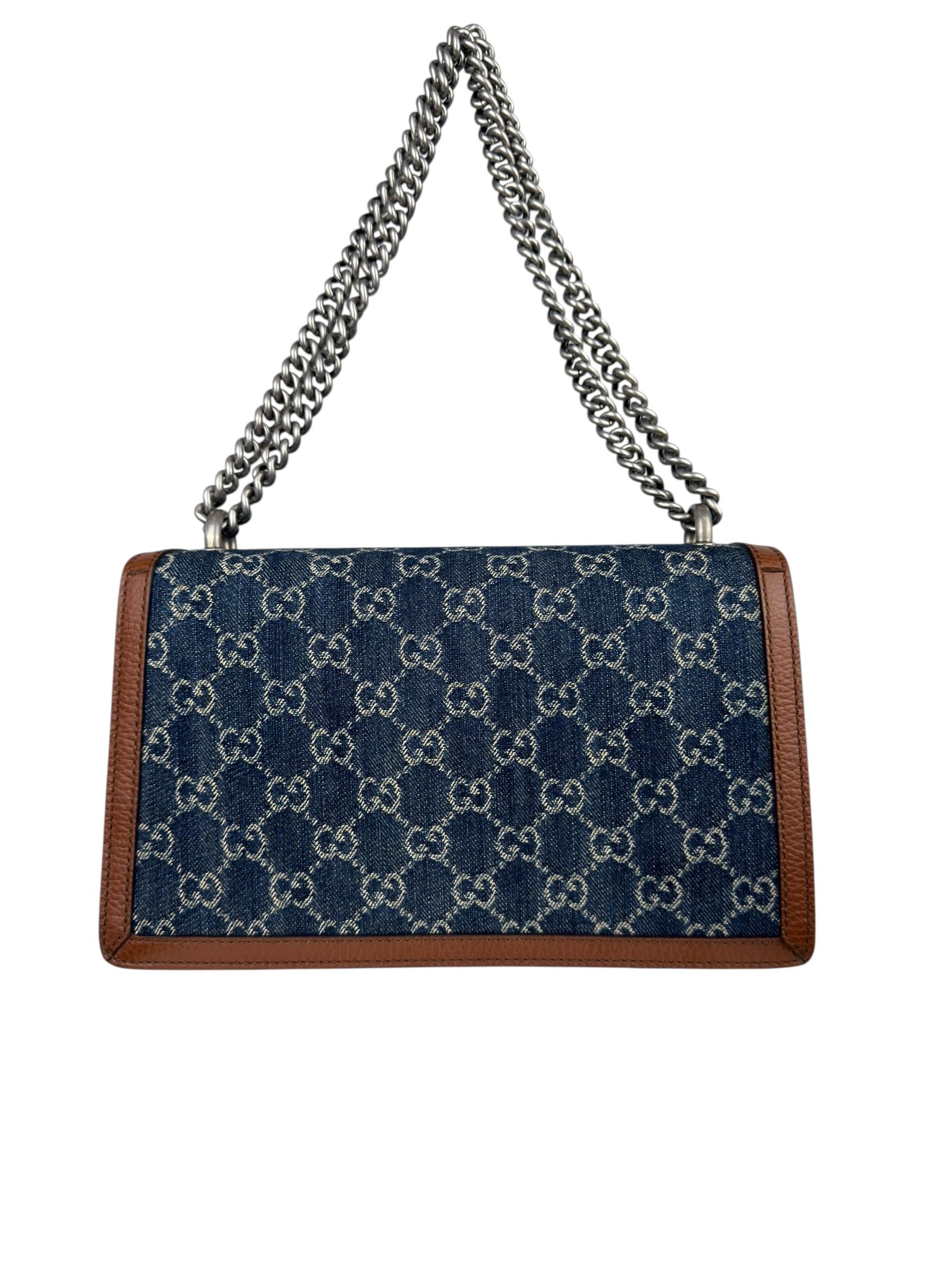 GUCCI DENIM GG DIONYSUS SHOULDR BAG
