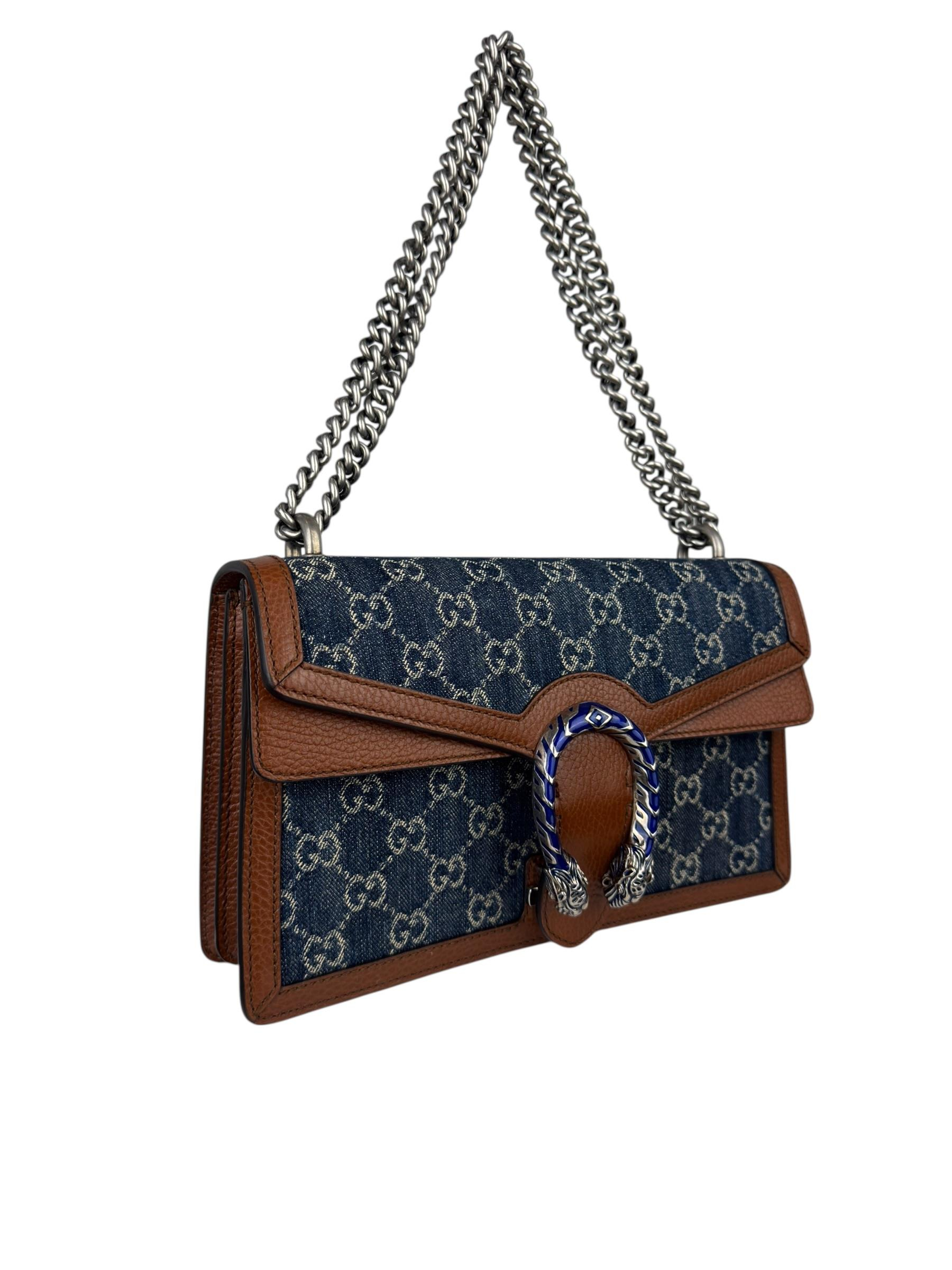 GUCCI DENIM GG DIONYSUS SHOULDR BAG