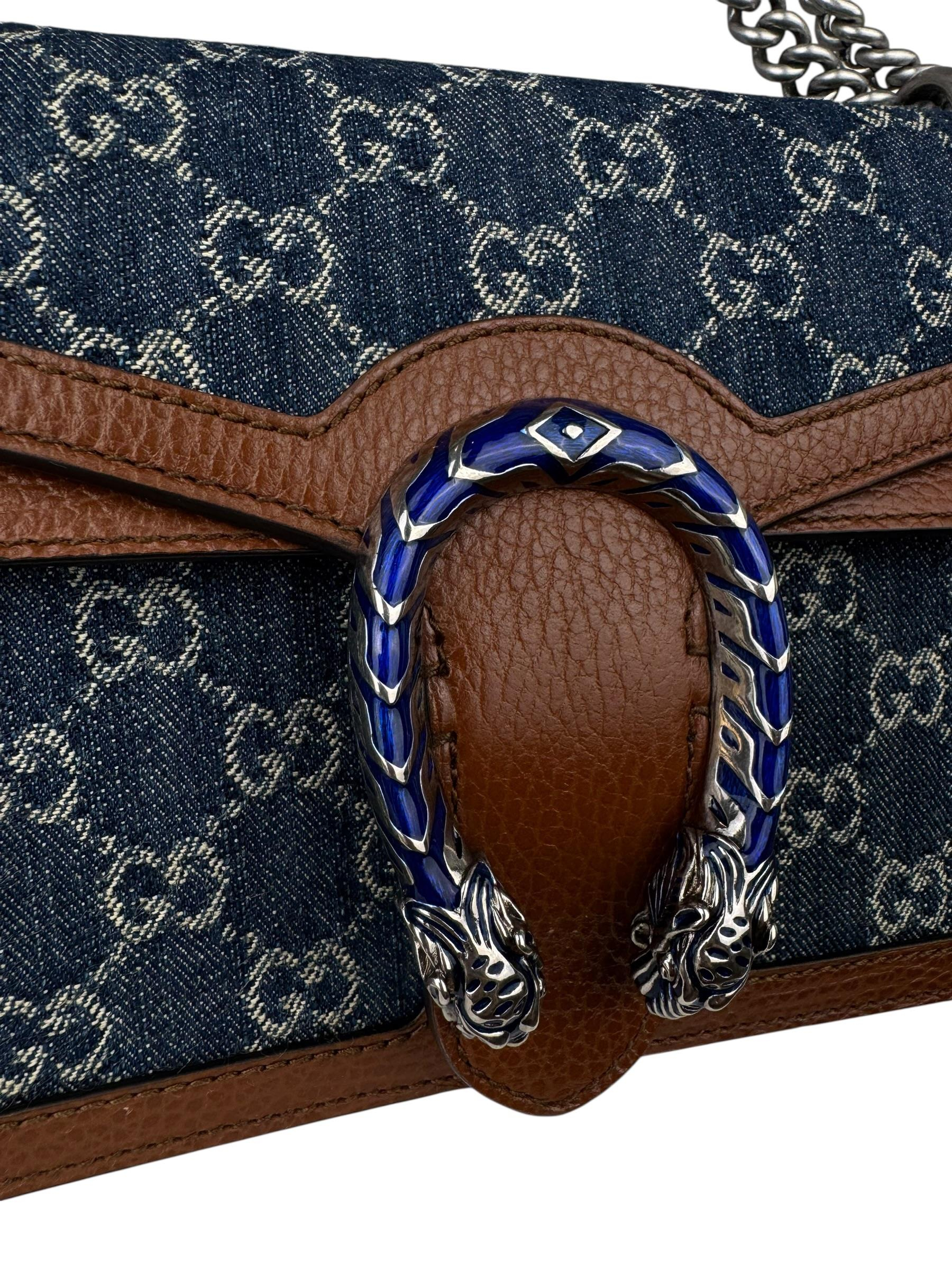GUCCI DENIM GG DIONYSUS SHOULDR BAG