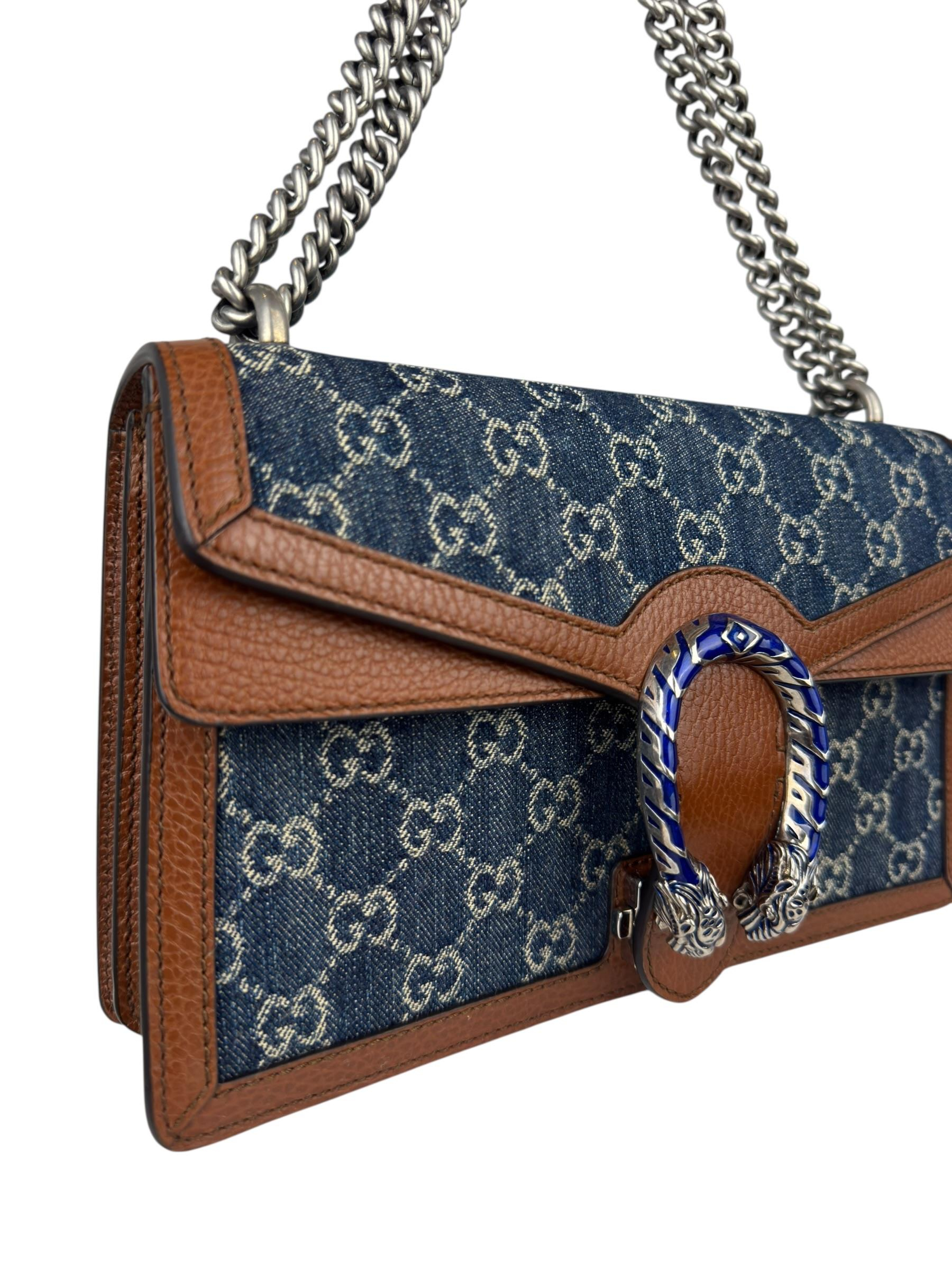 GUCCI DENIM GG DIONYSUS SHOULDR BAG