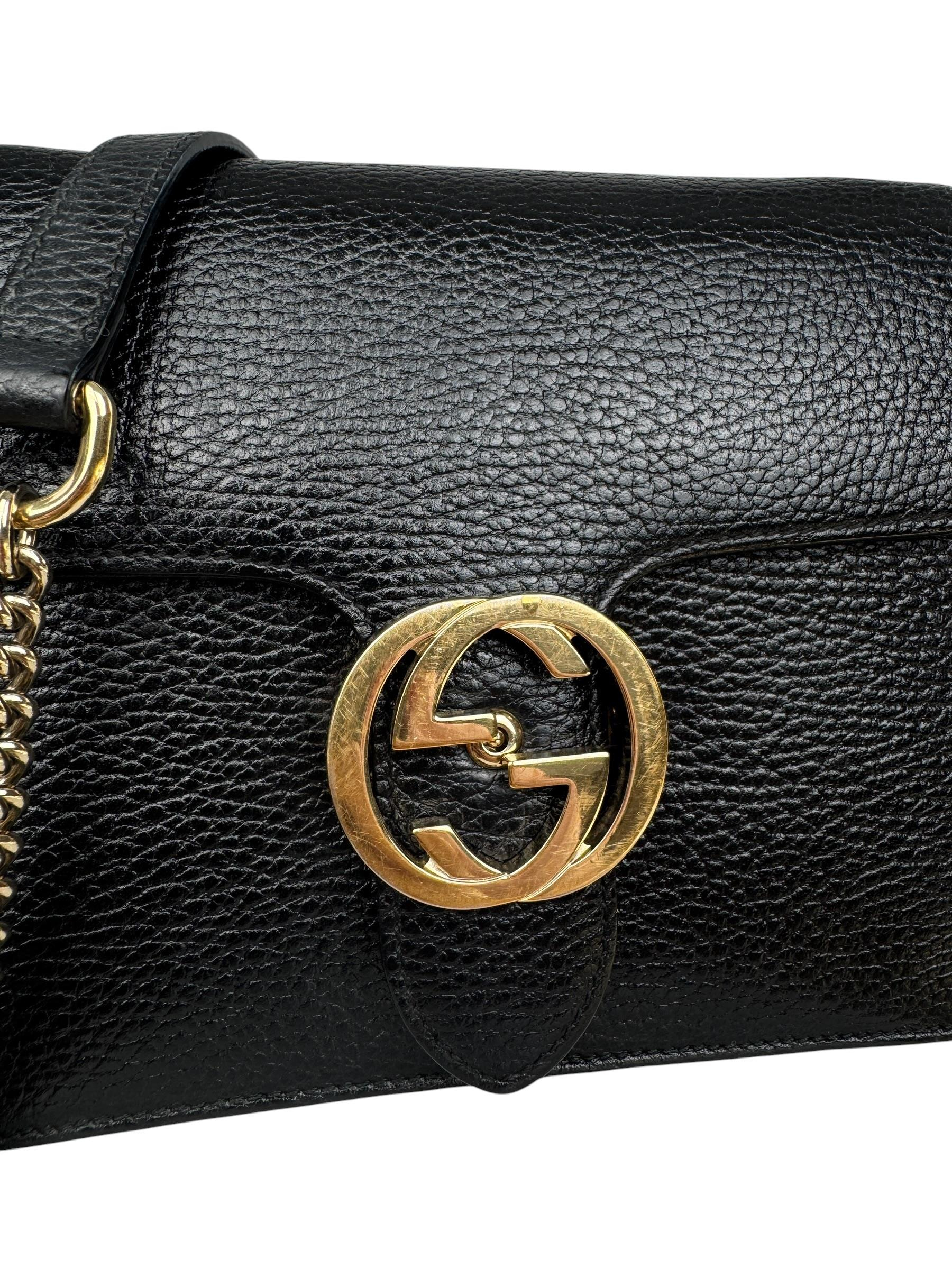 GUCCI G LOGO INTERLOCKING CHAIN BAG