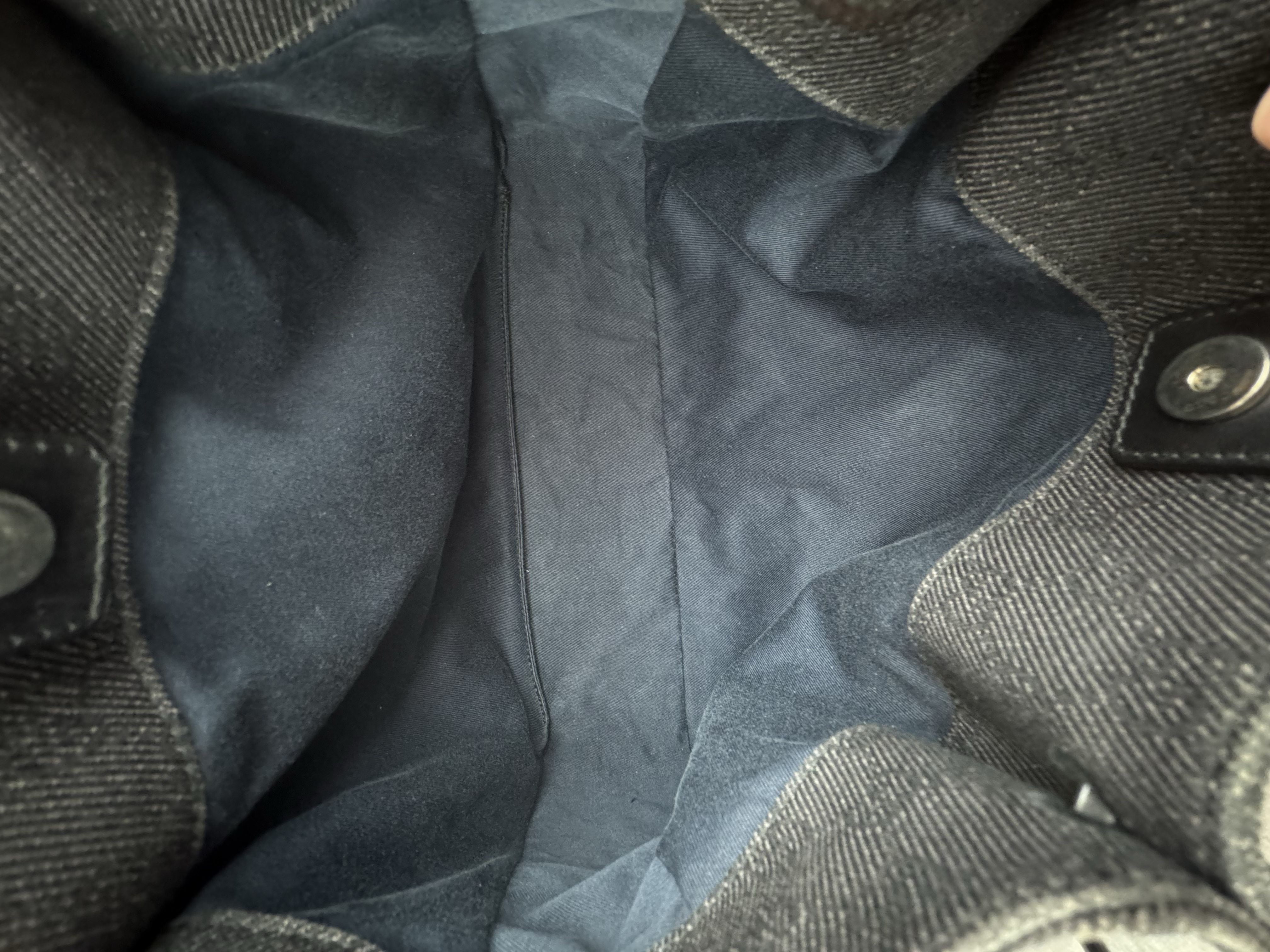 GUCCI GG BLACK CANVAS ÇANTA