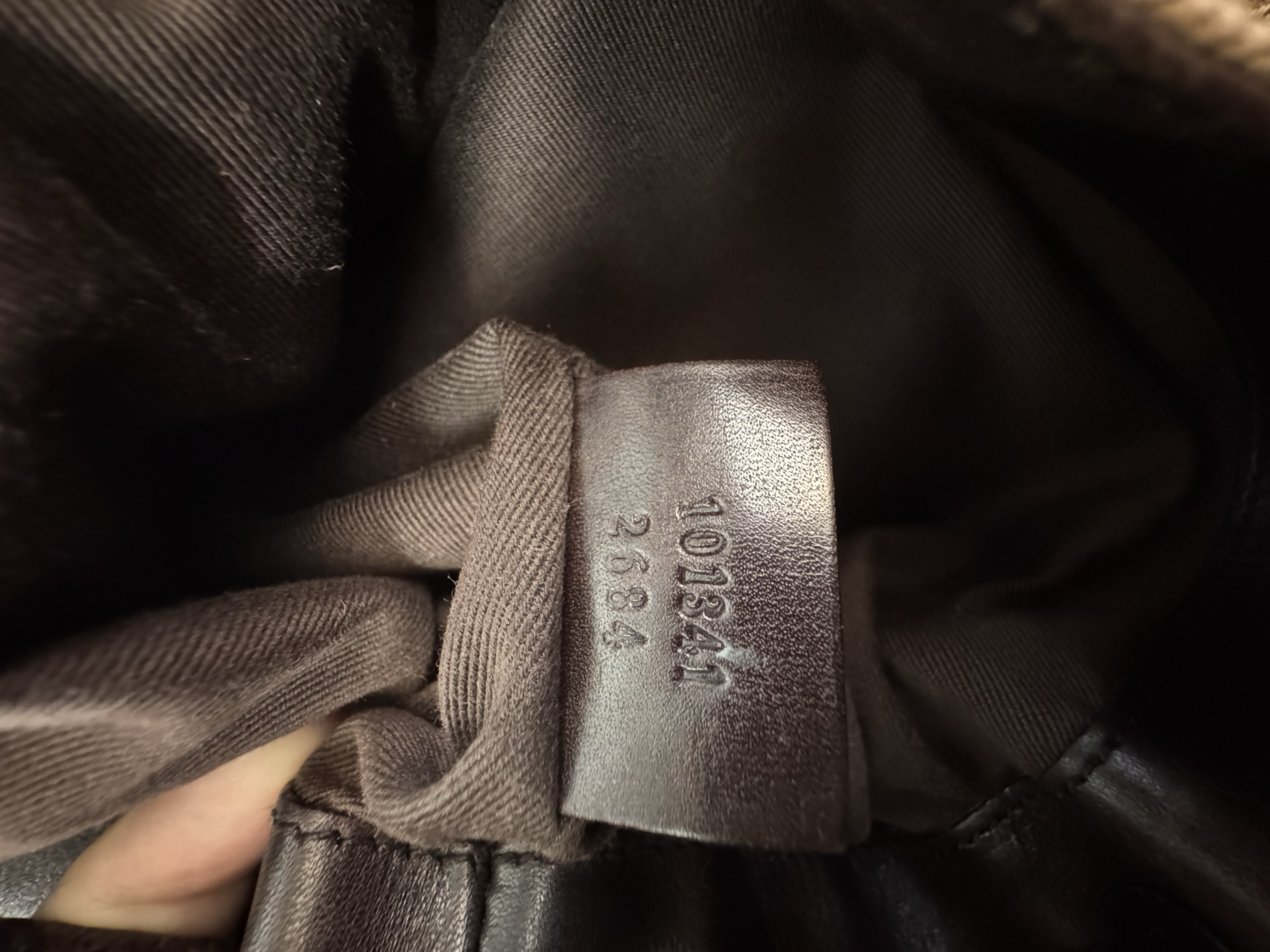 GUCCI GG BROWN CANVAS SHOULDER BAG