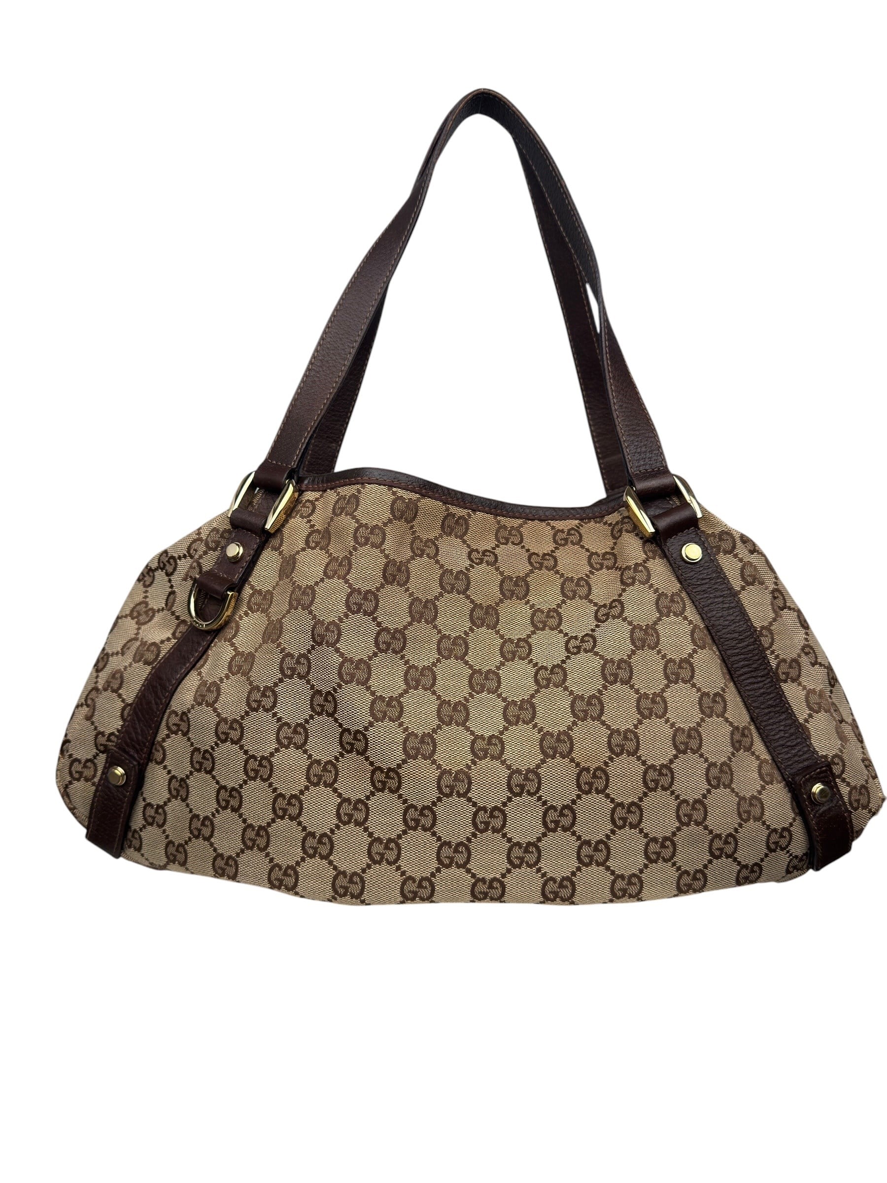 GUCCI GG CANVAS ABBEY SHOULDER BAG