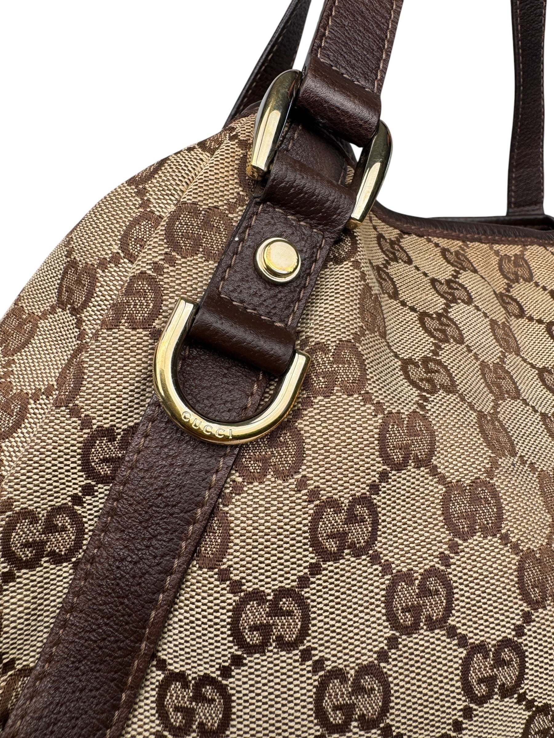 GUCCI GG CANVAS ABBEY SHOULDER BAG