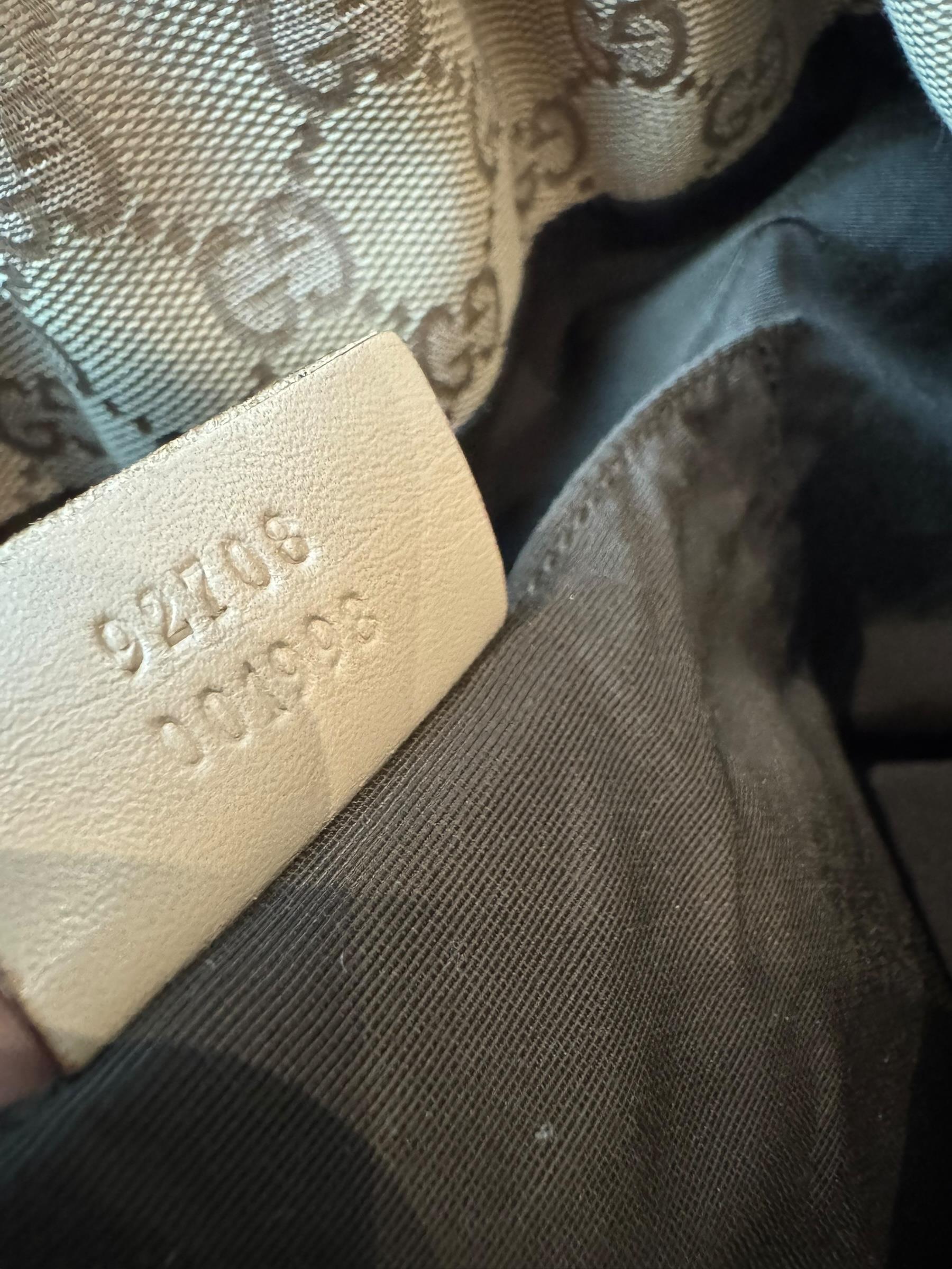 GUCCI GG CANVAS BAMBOO BAG