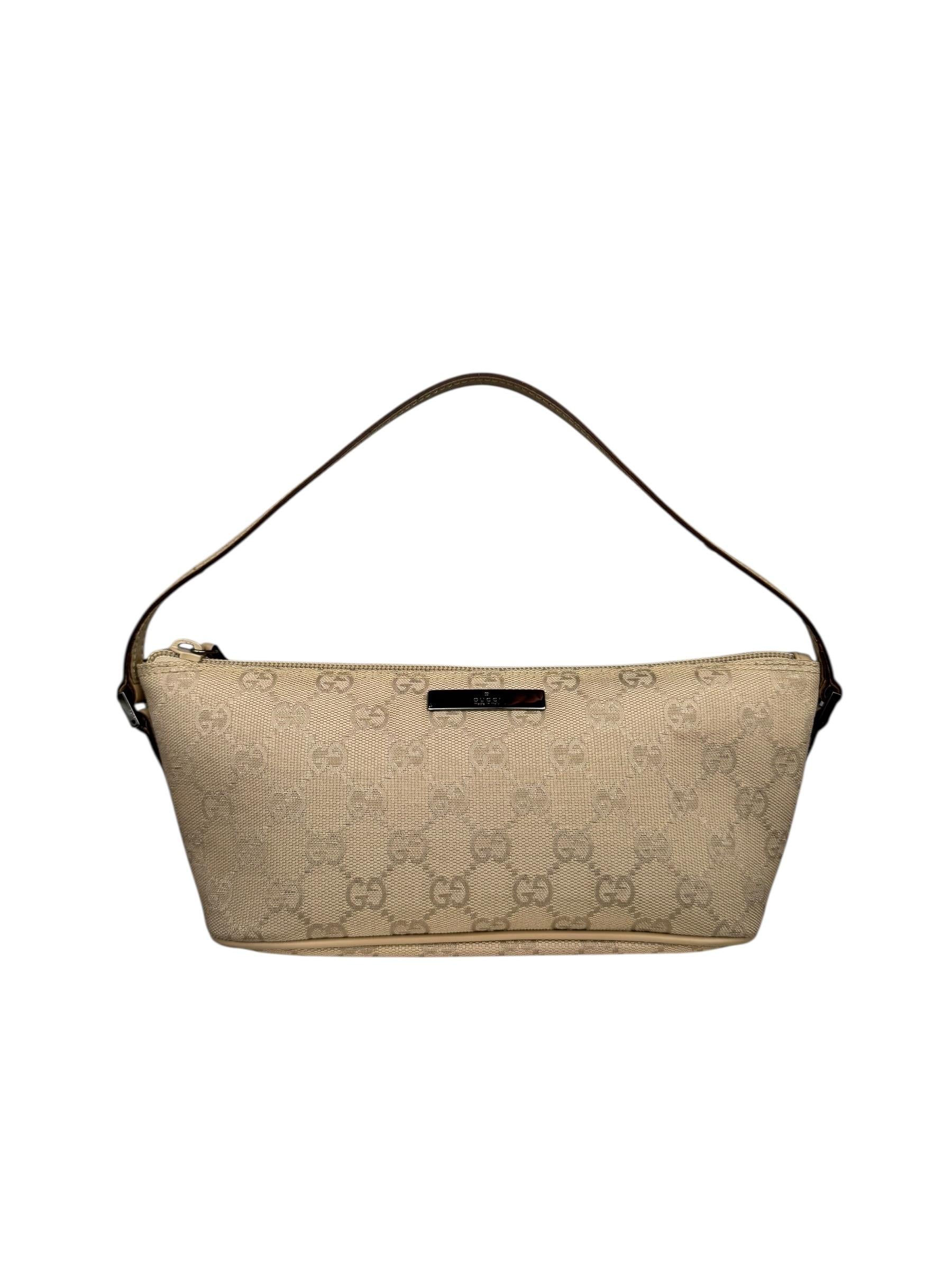GUCCI GG CANVAS BOAT POCHETTE
