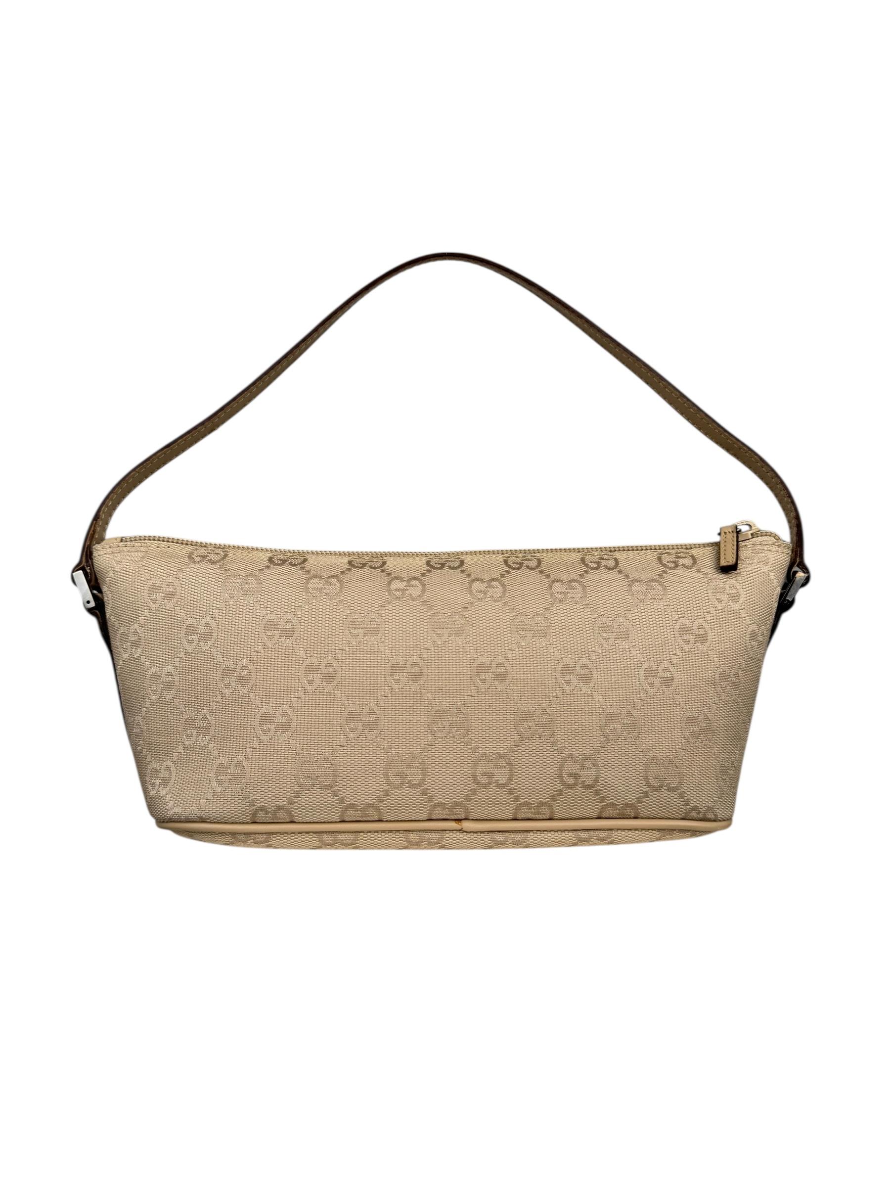 GUCCI GG CANVAS BOAT POCHETTE