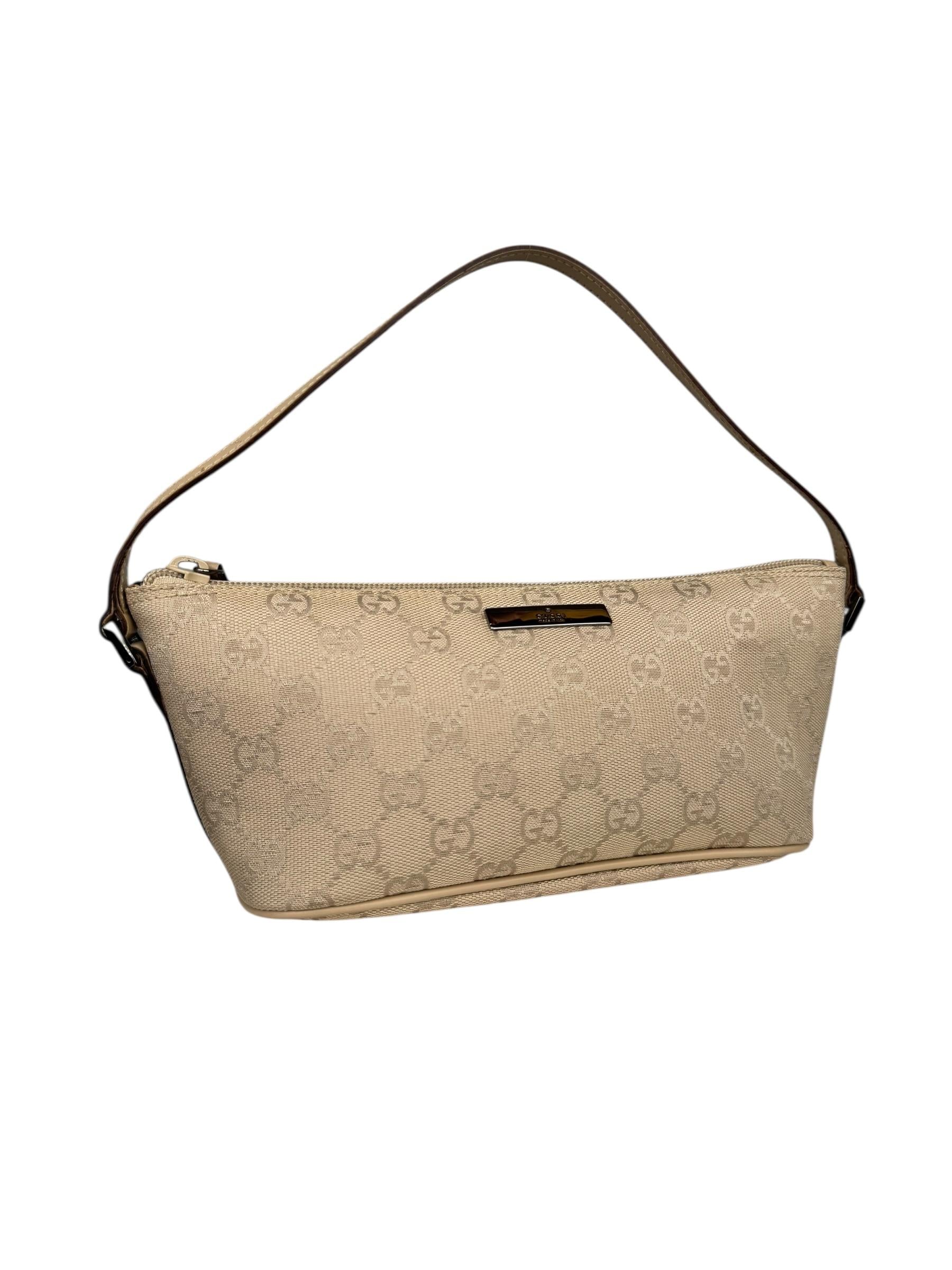 GUCCI GG CANVAS BOAT POCHETTE