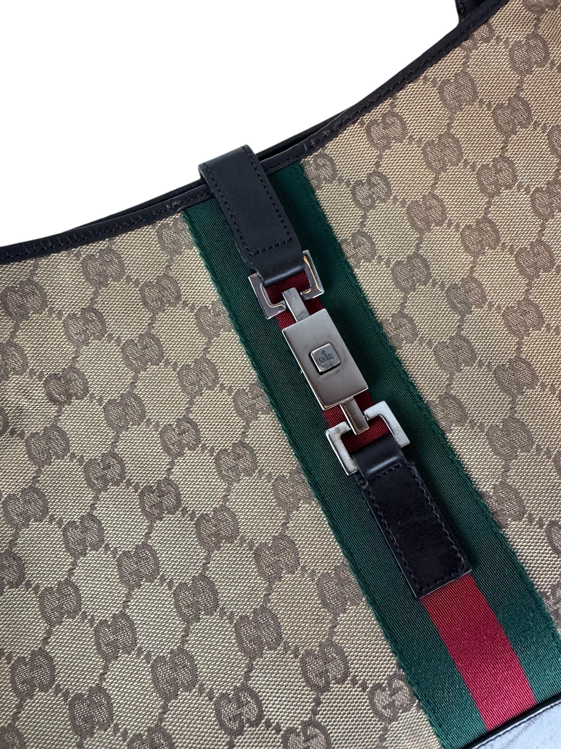 GUCCI GG CANVAS JACKIE BAG