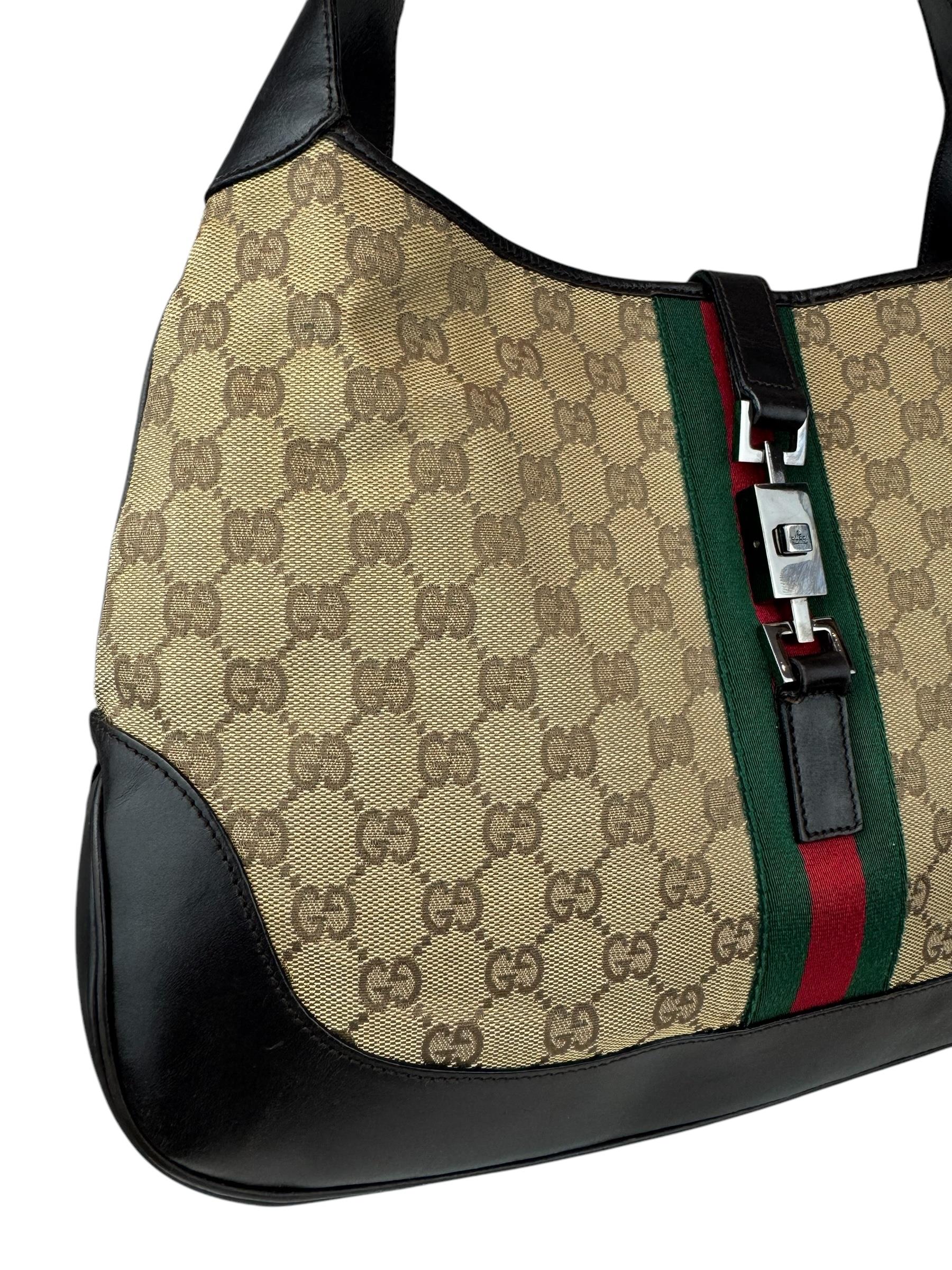 GUCCI GG CANVAS JACKIE BAG