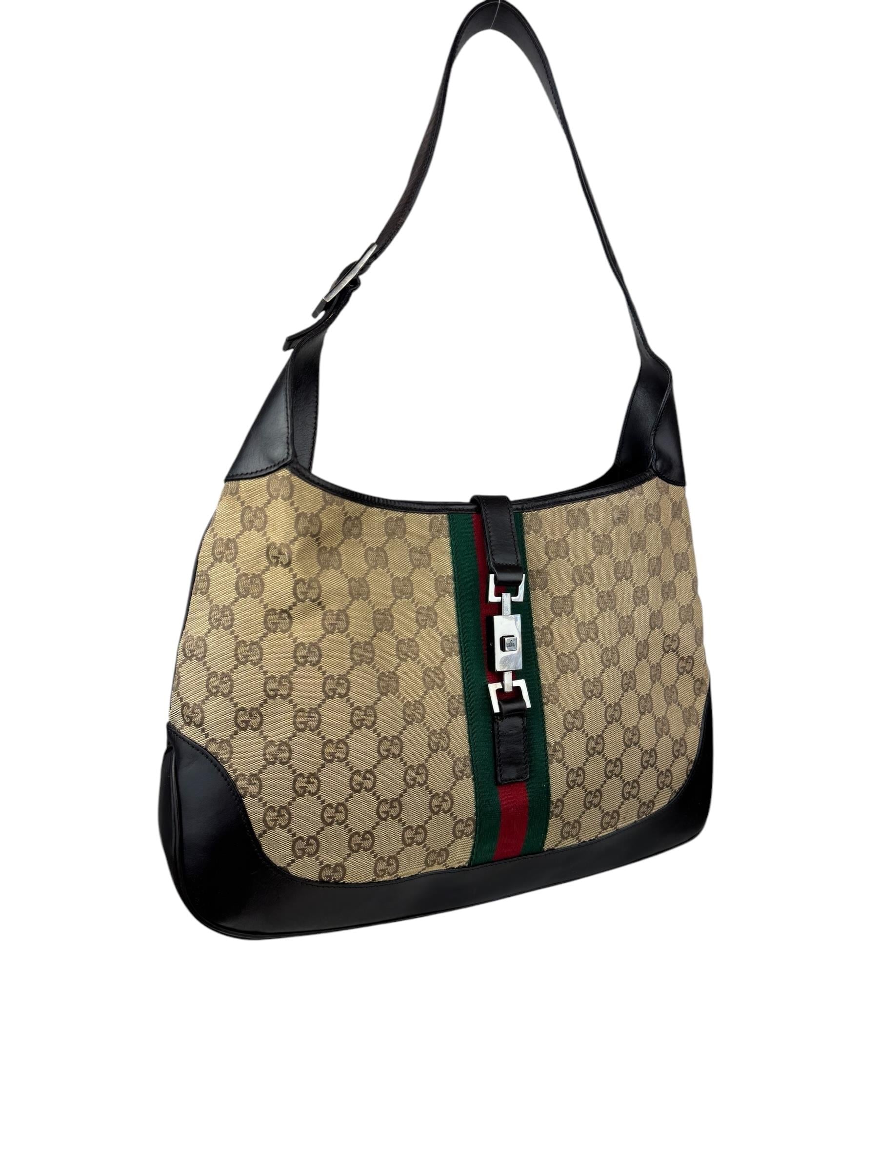 GUCCI GG CANVAS JACKIE BAG