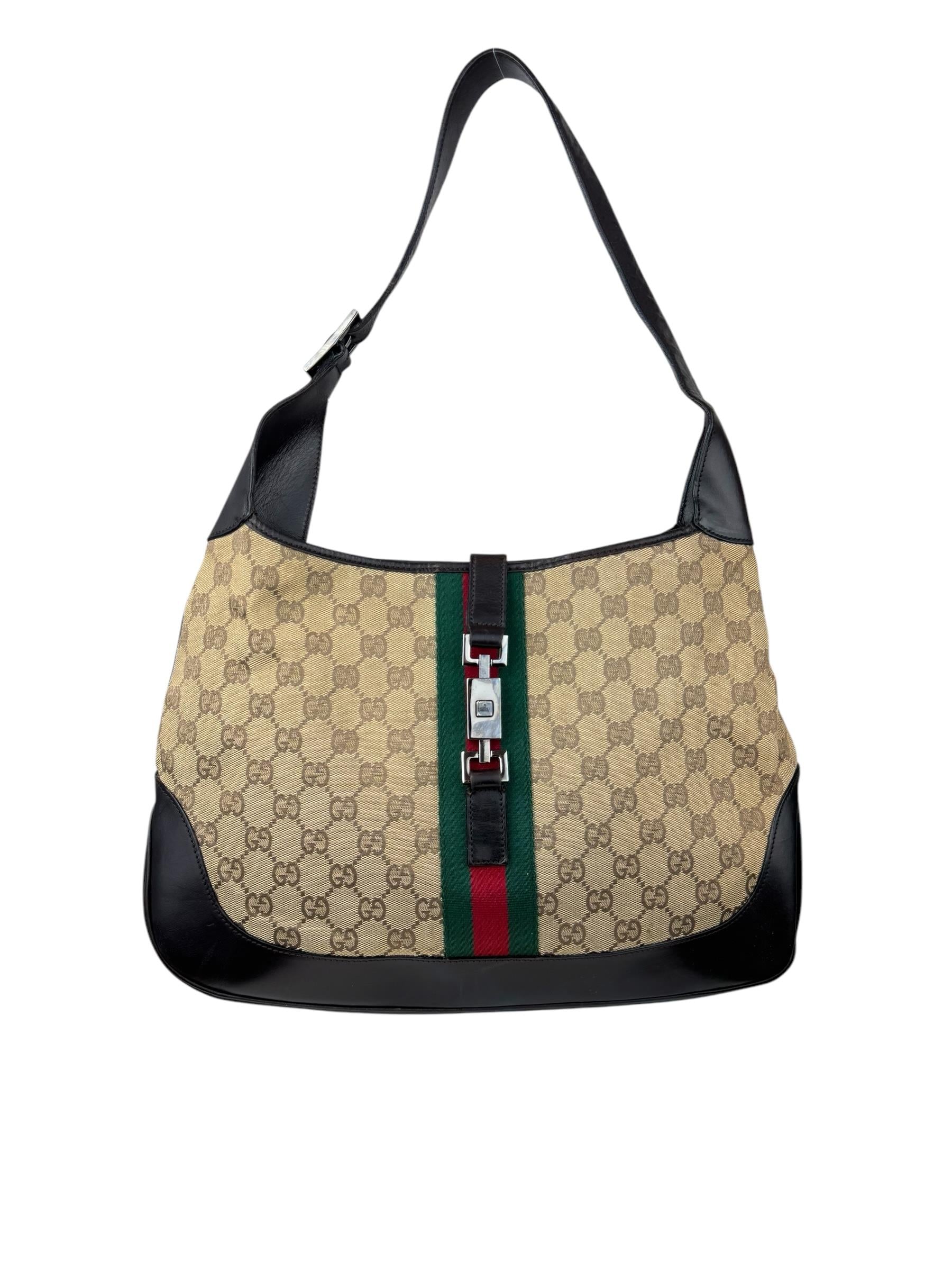 GUCCI GG CANVAS JACKIE BAG