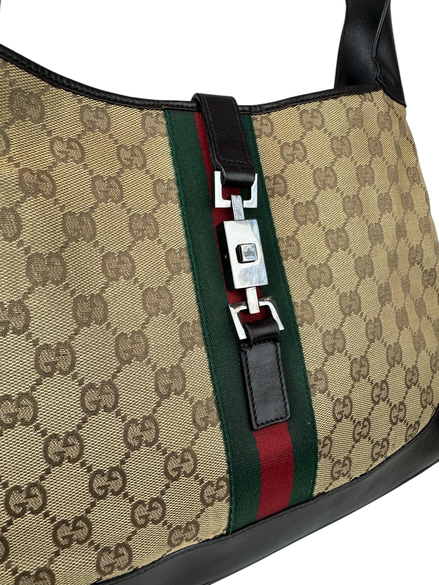 GUCCI GG CANVAS JACKIE BAG