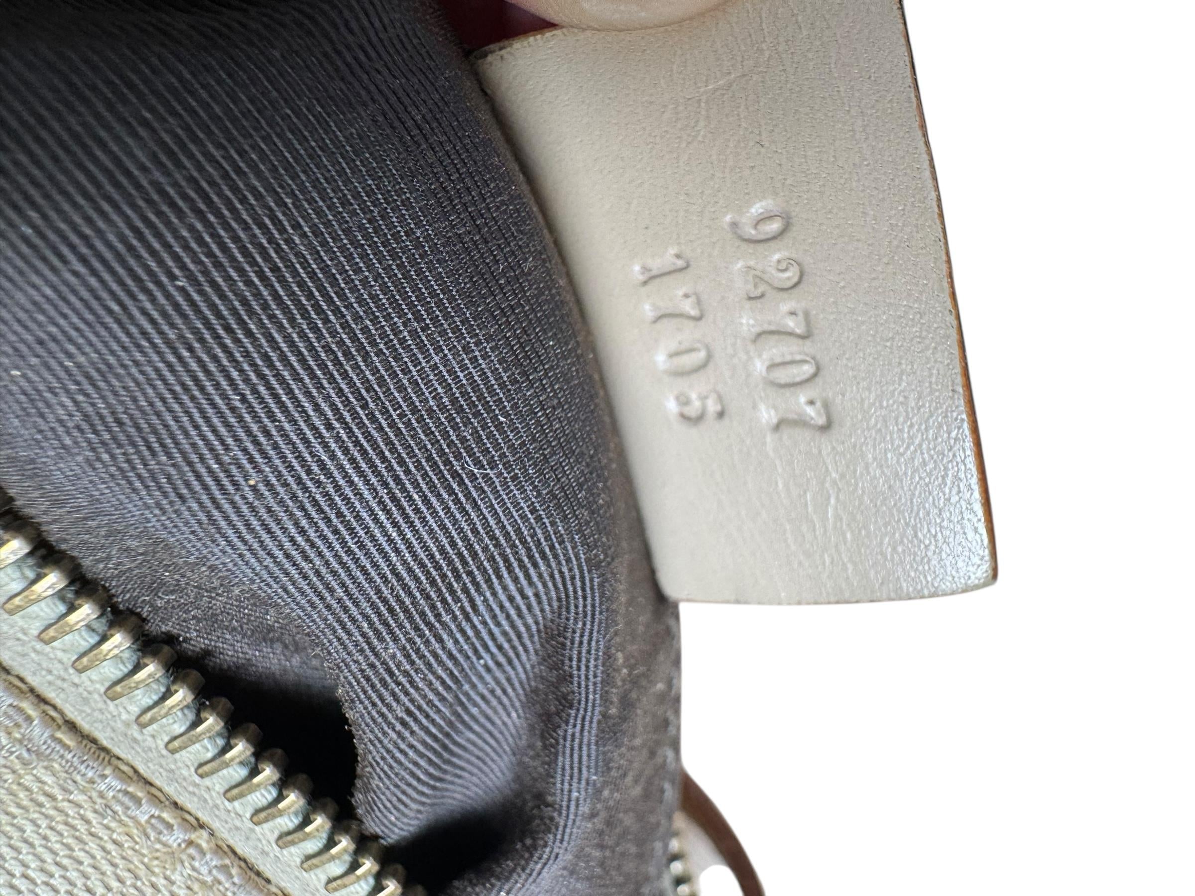 GUCCI GG CANVAS LEATHER SHOULDER BAG