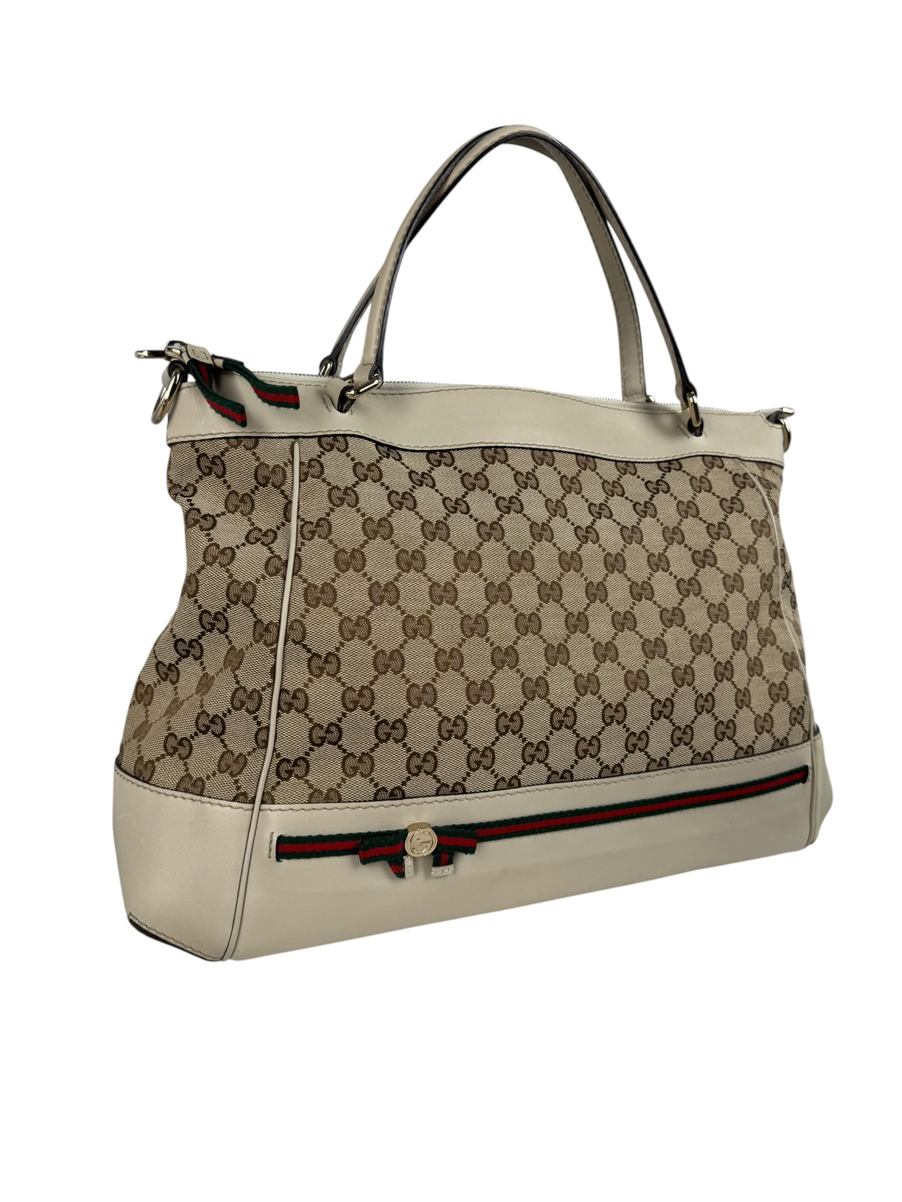 GUCCI GG CANVAS WEB MYFAIR BAG