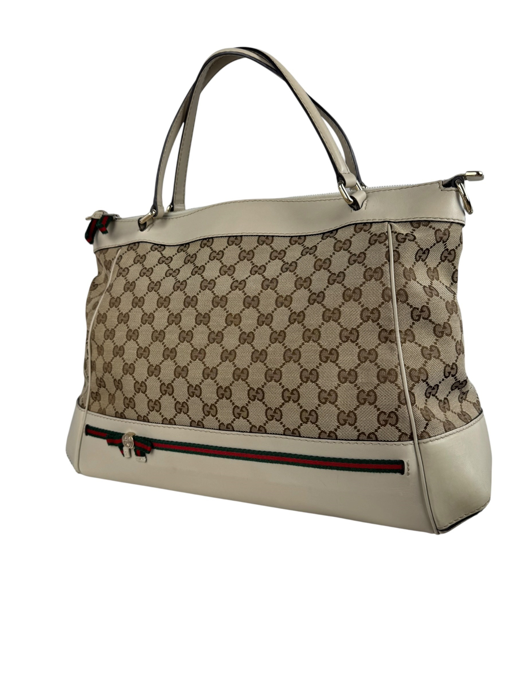 GUCCI GG CANVAS WEB MYFAIR BAG