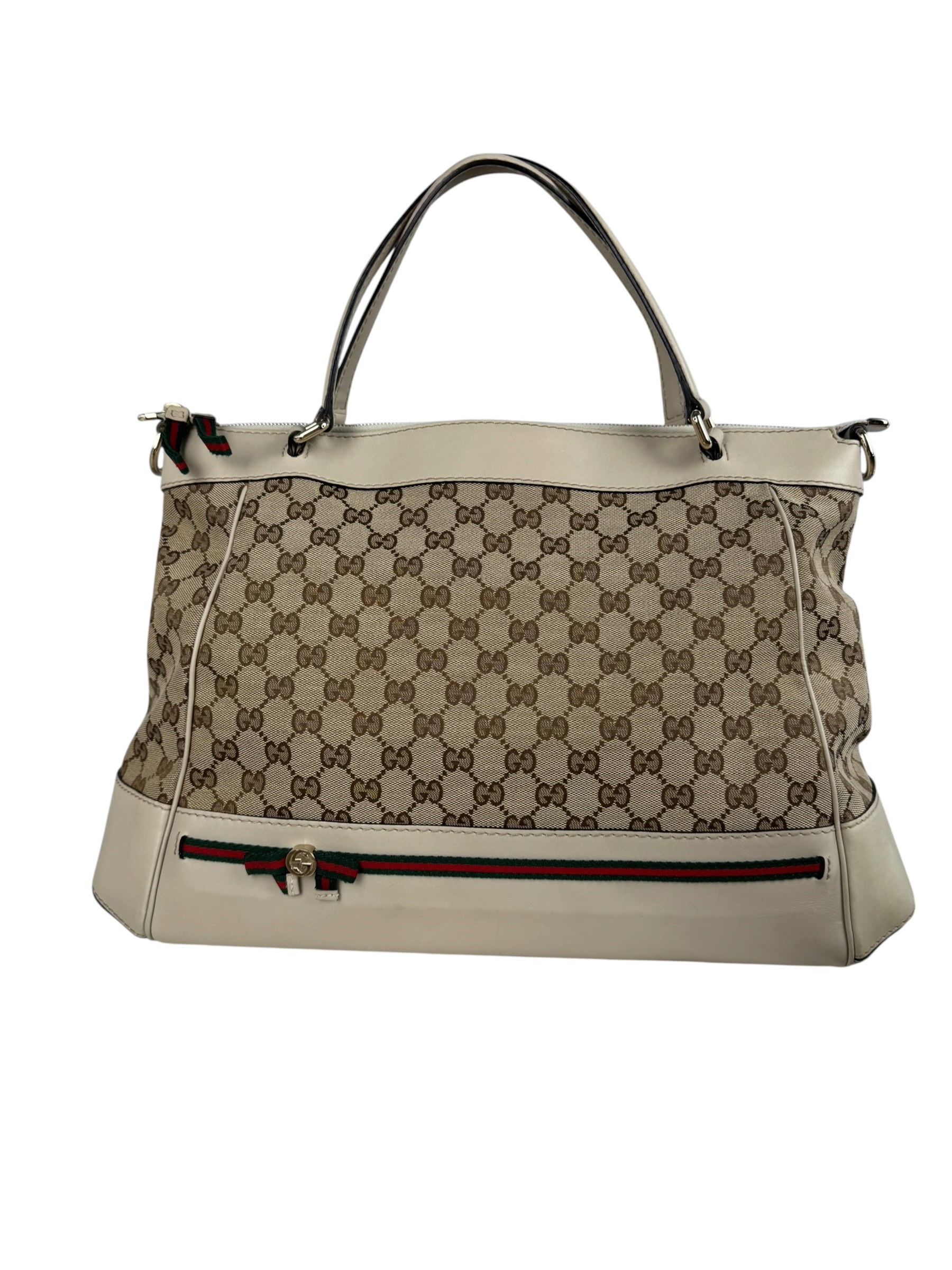 GUCCI GG CANVAS WEB MYFAIR BAG