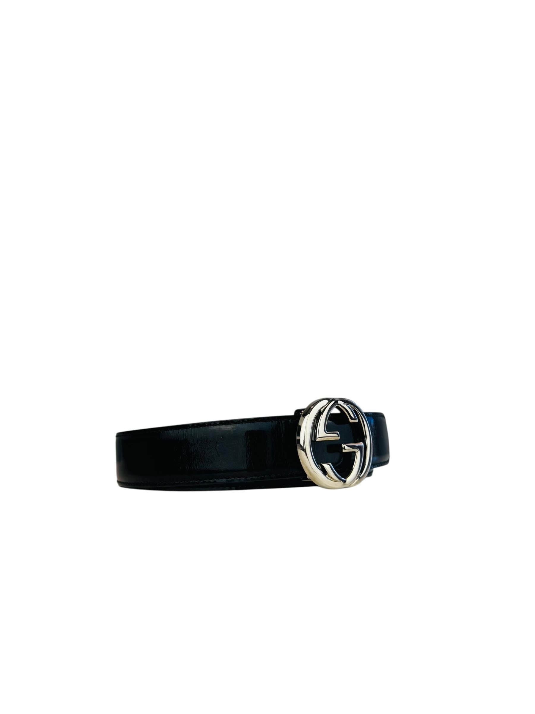 GUCCI GG LOGO LEATHER BELT