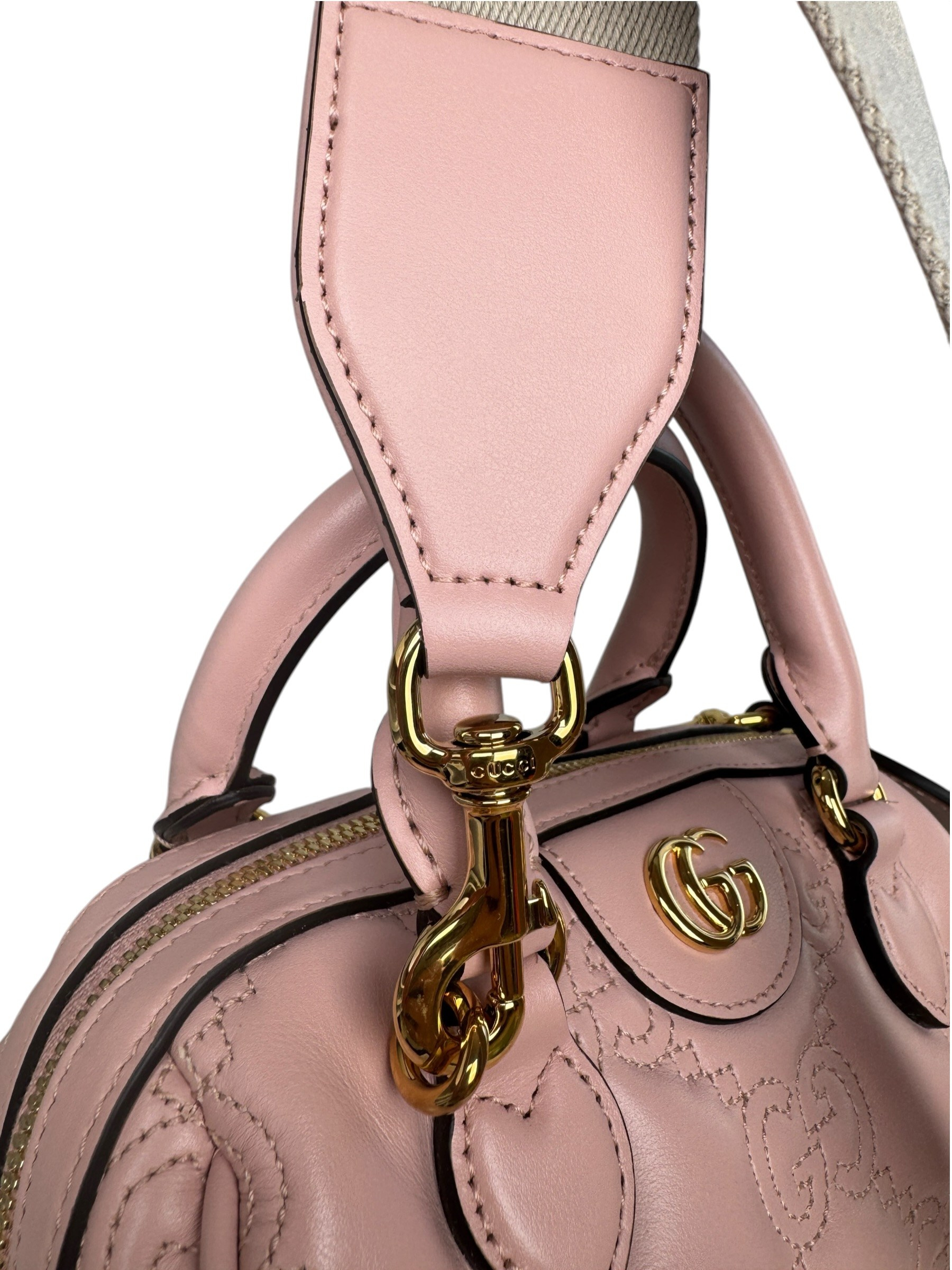 GUCCI GG MATELASSE MINI BOSTON TOP HANDLE BAG