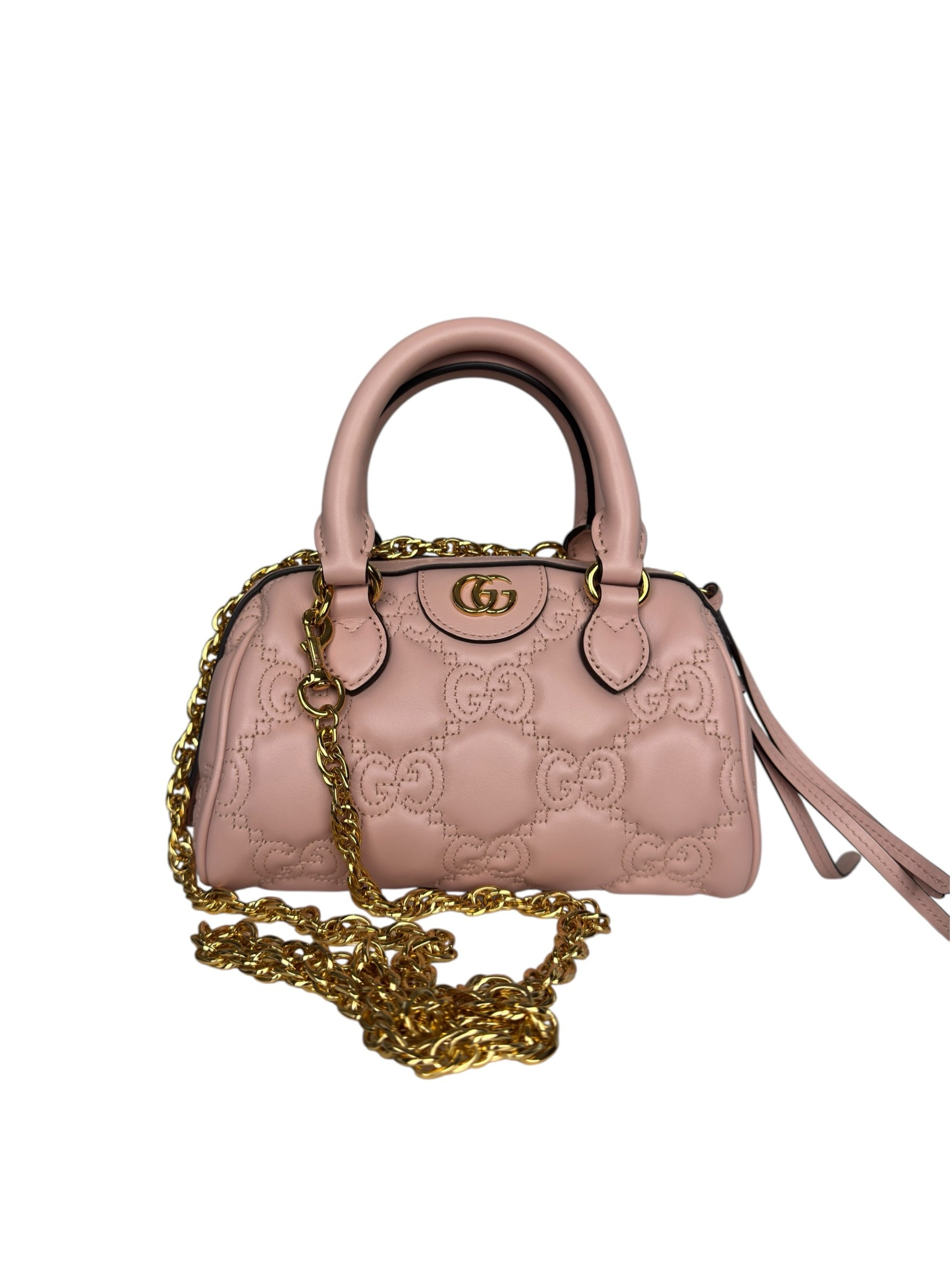 GUCCI GG MATELASSE MINI BOSTON TOP HANDLE BAG