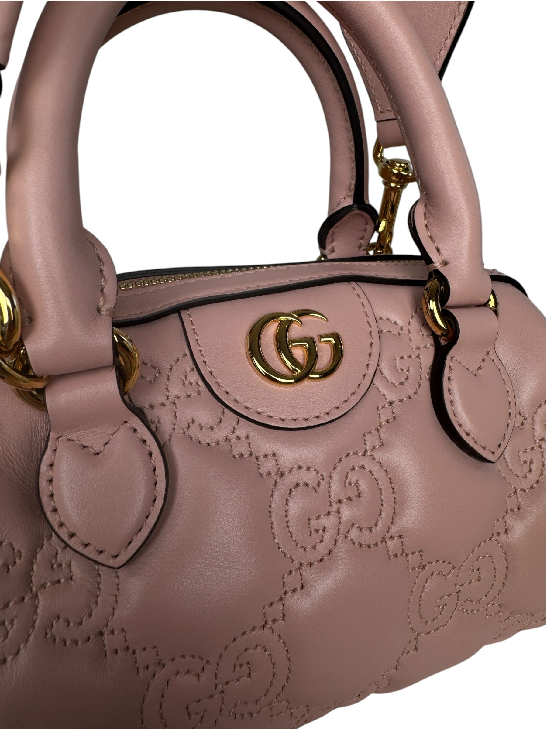 GUCCI GG MATELASSE MINI BOSTON TOP HANDLE BAG