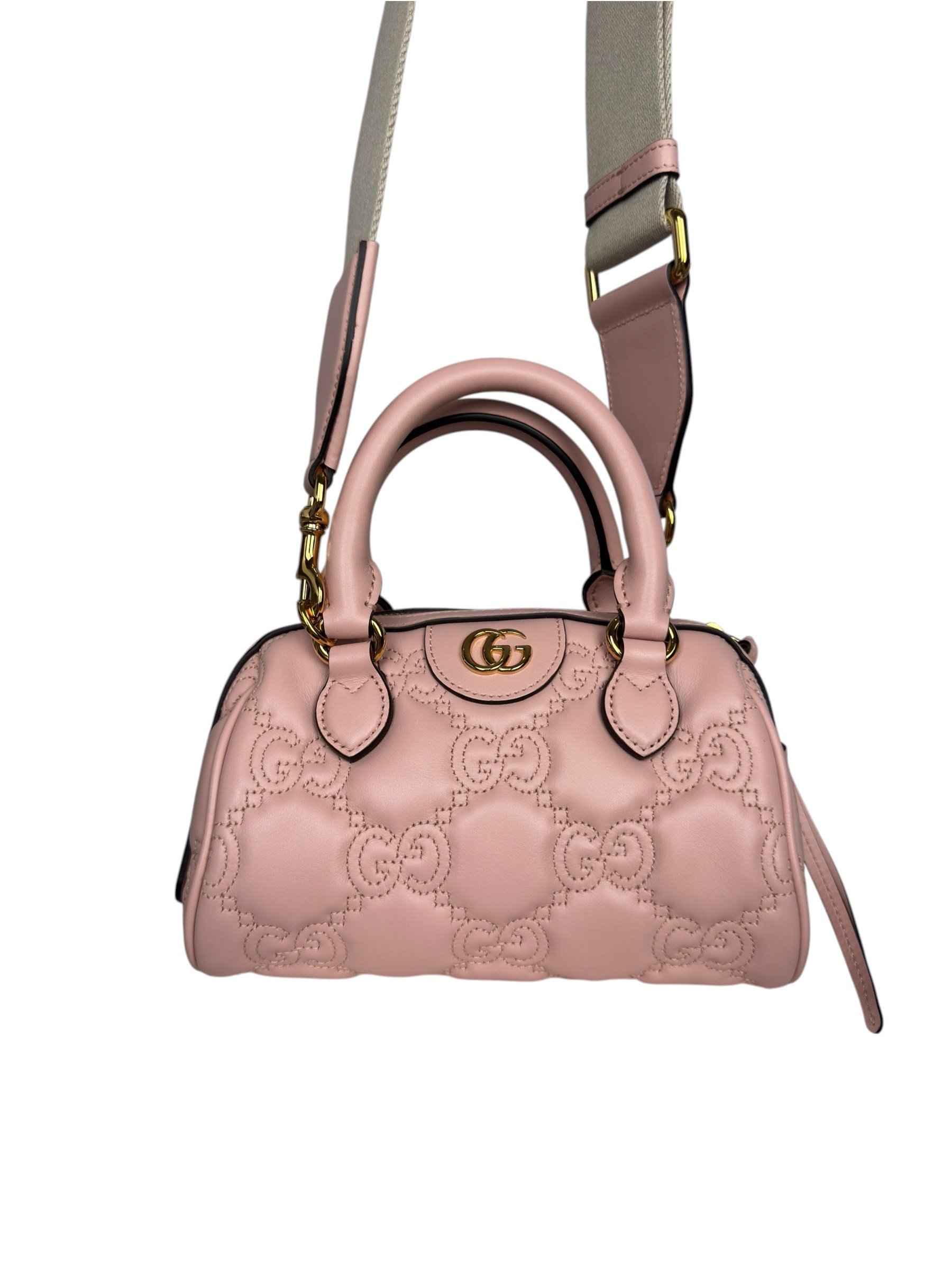 GUCCI GG MATELASSE MINI BOSTON TOP HANDLE BAG