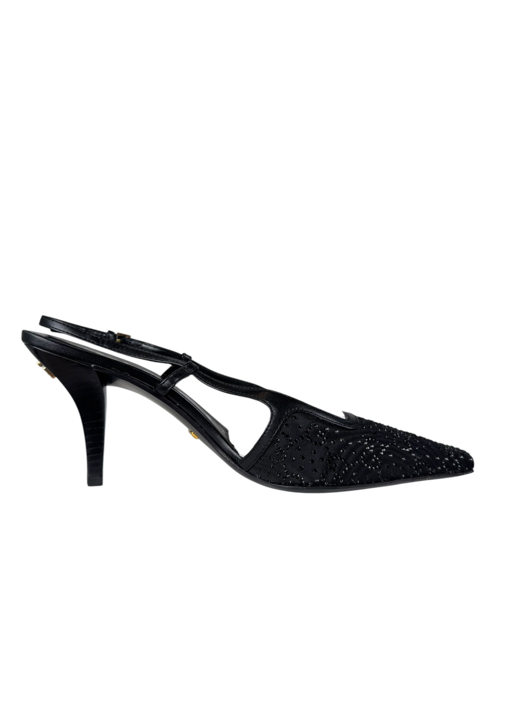 GUCCI GG MESH CRYSTAL PUMPS