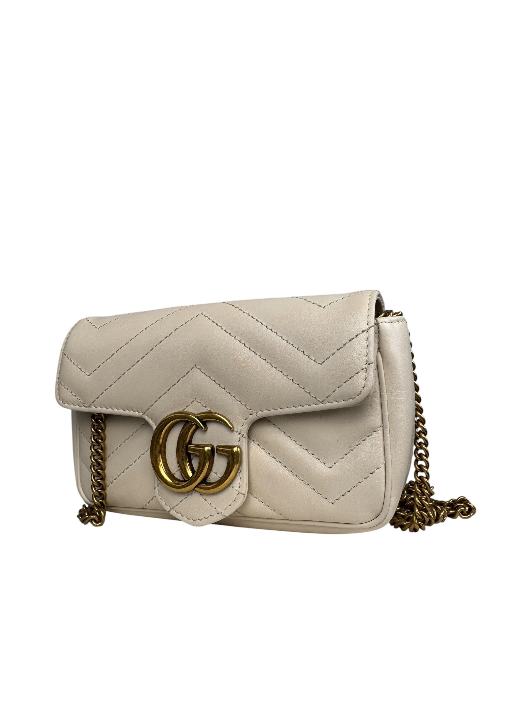 GUCCI GG MINI MARMONT CHAIN BAG