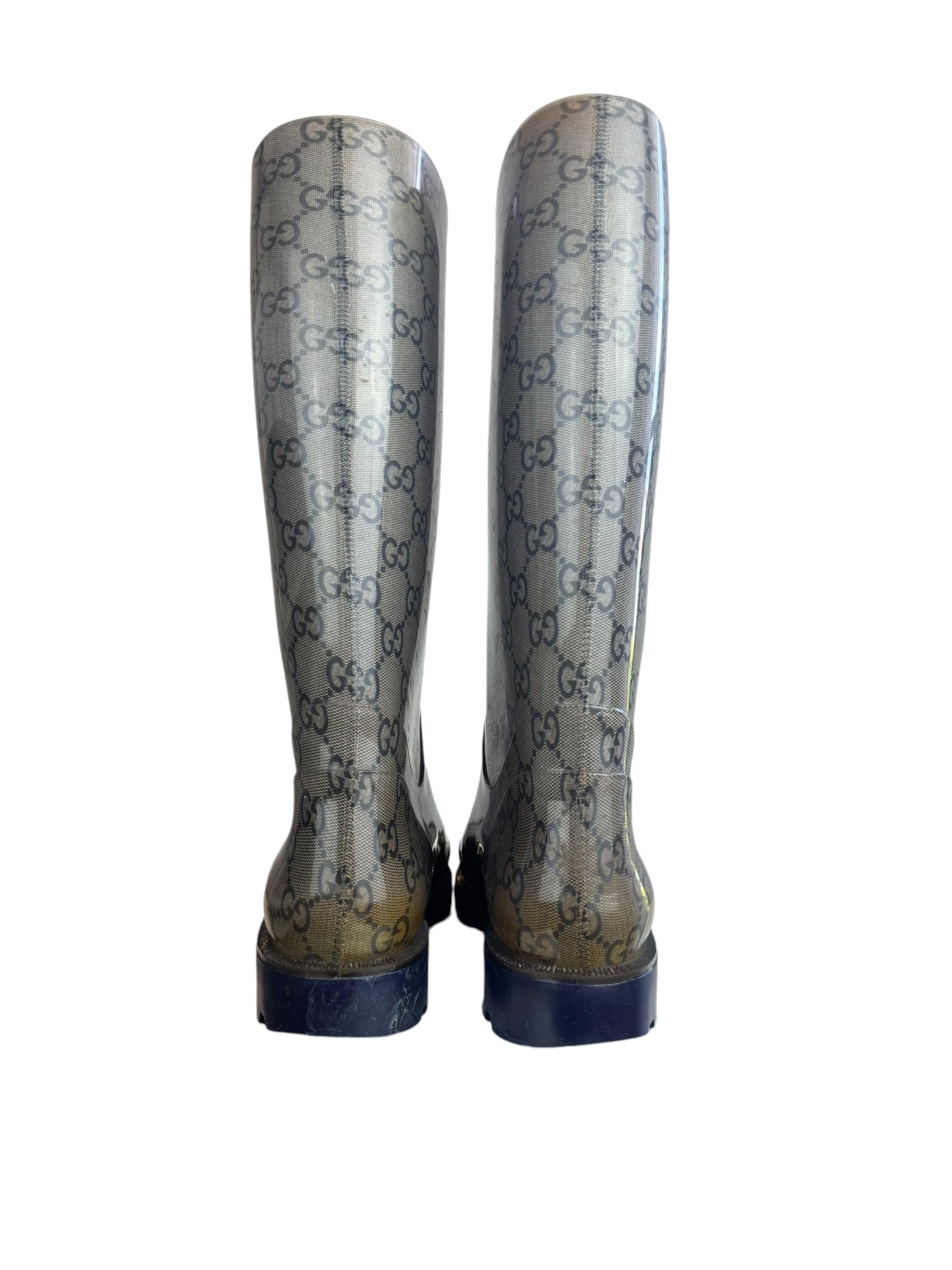 GUCCI GG RAIN BOOTS
