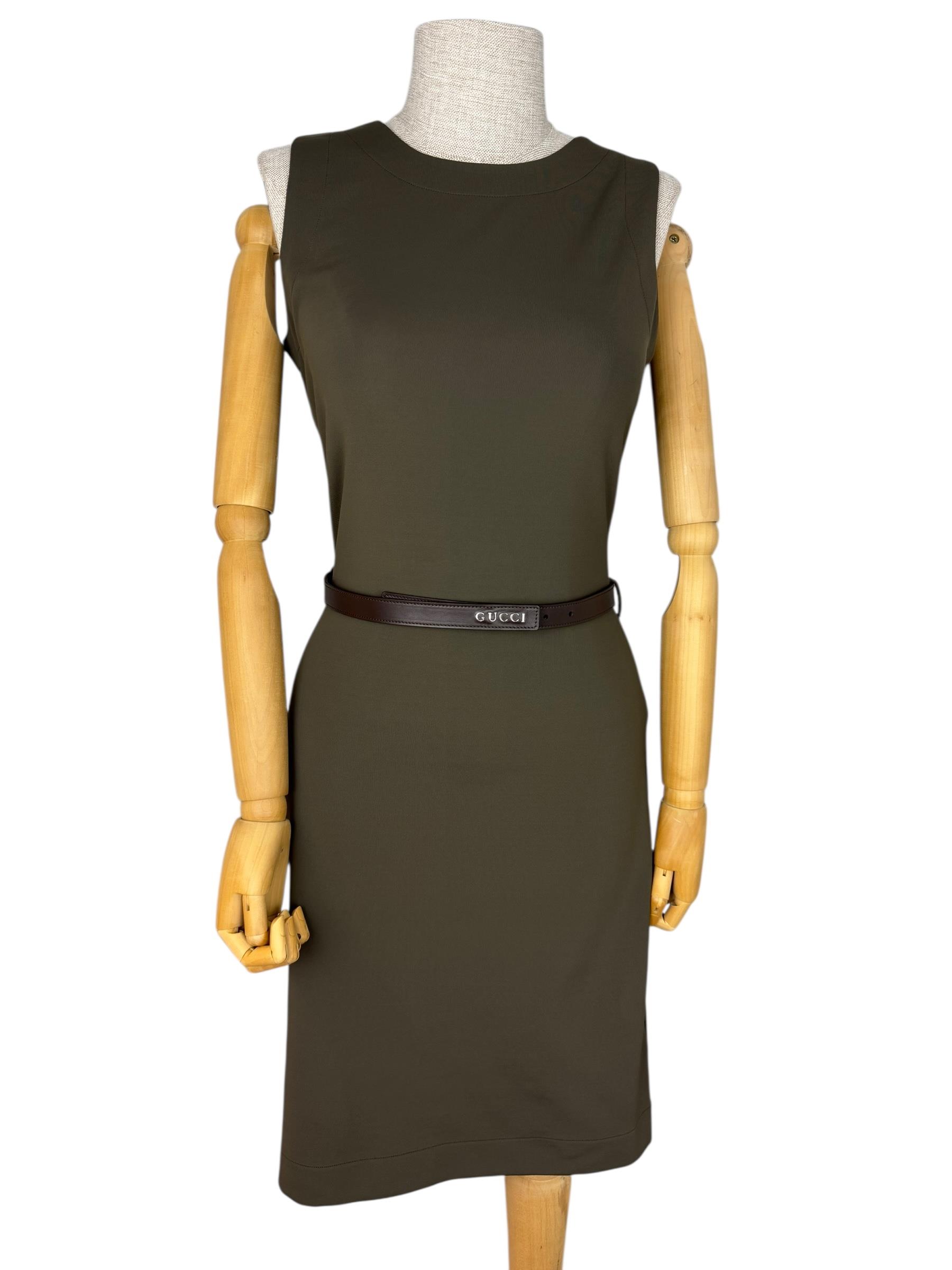 GUCCI KHAKI COTTON DRESS