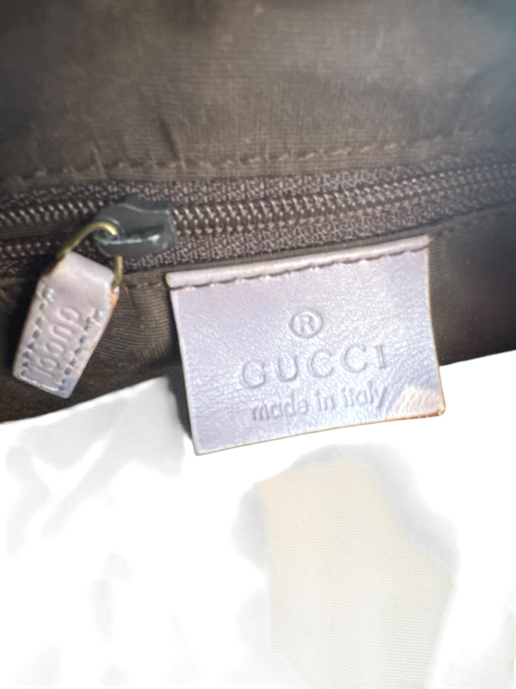 GUCCI LAVANDER GG CANVAS SHOULDER BAG