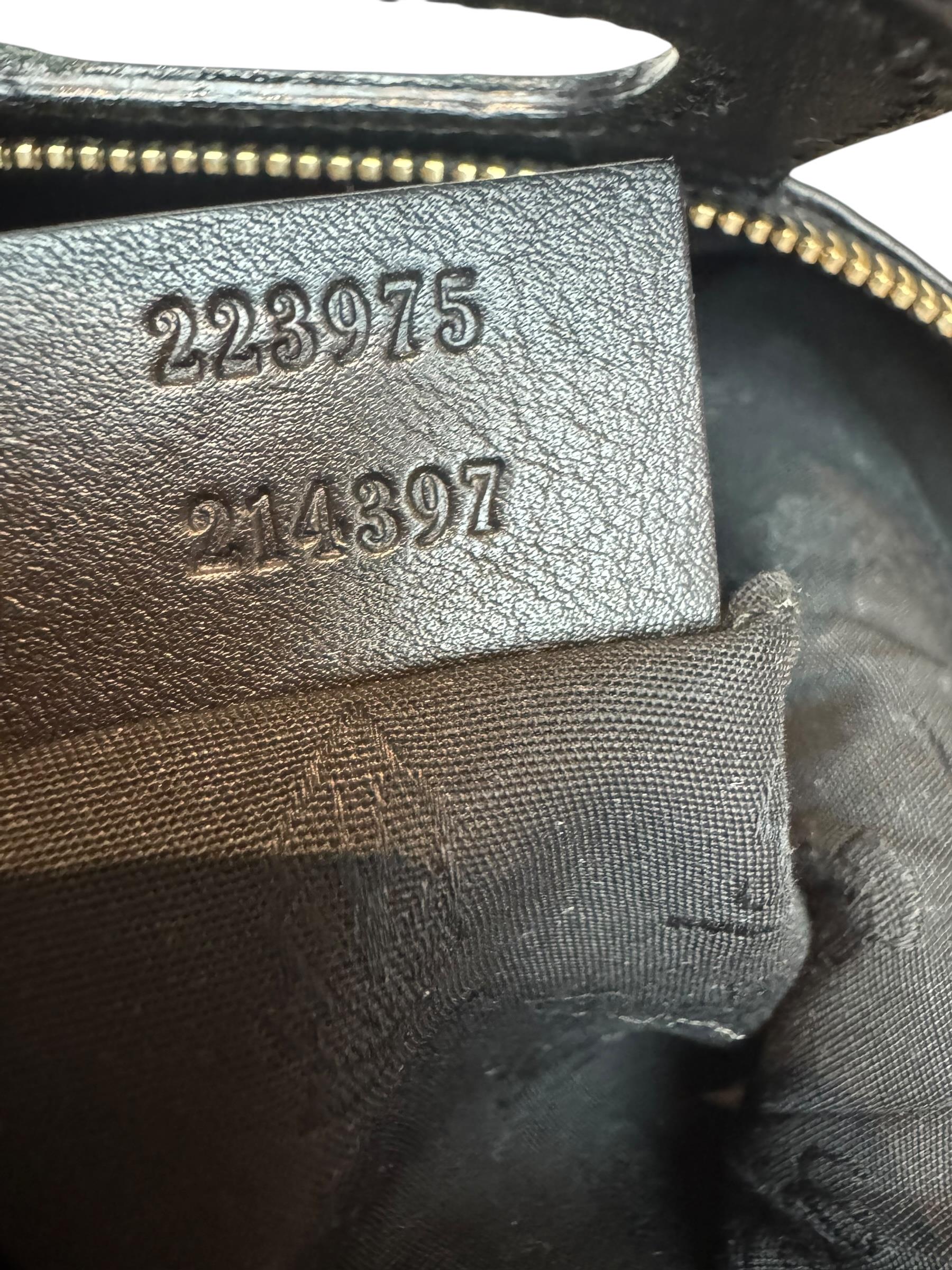 GUCCI LEATHER BAMBOO CLUCTH BAG