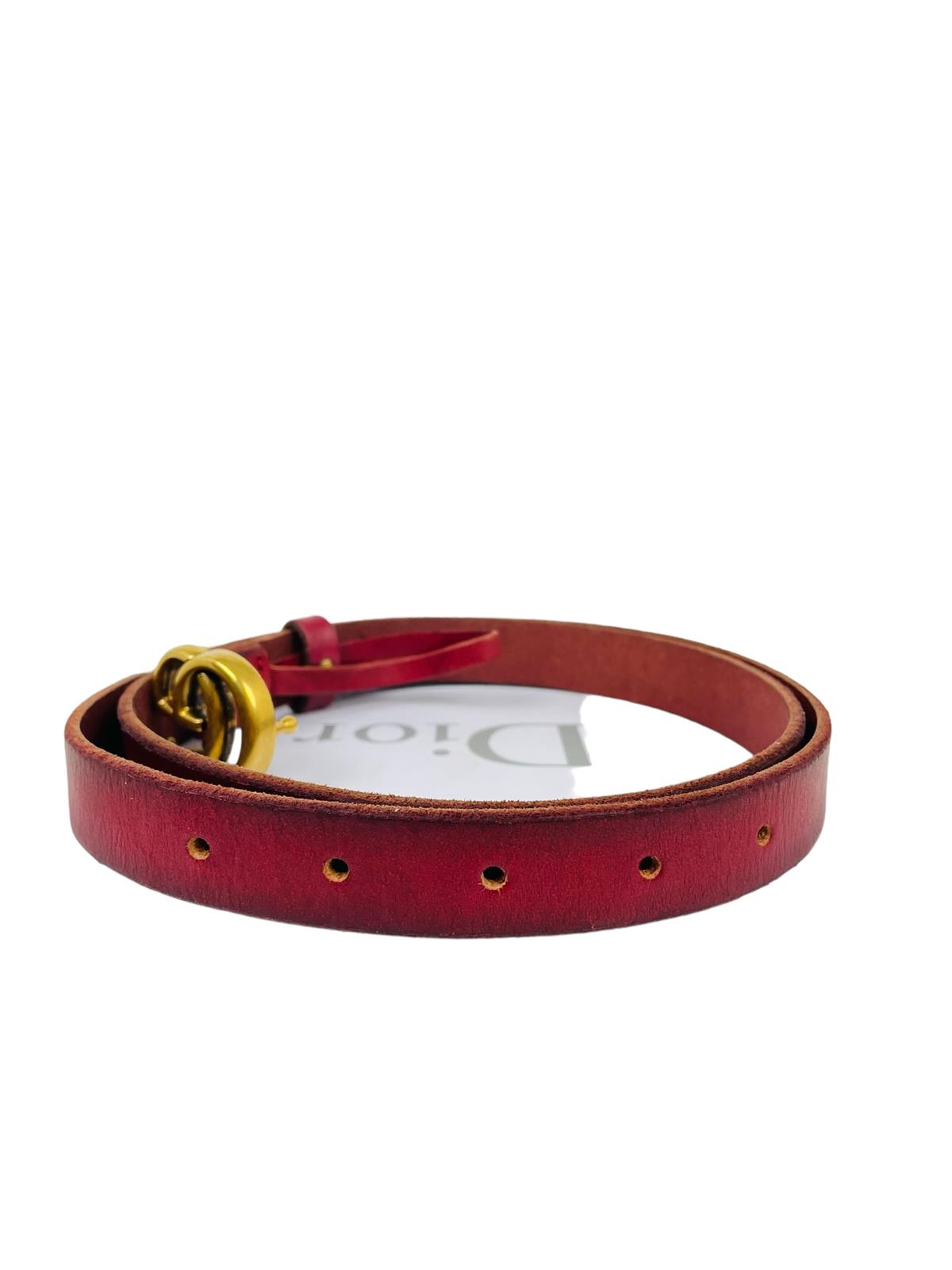 GUCCI LEATHER GG BELT