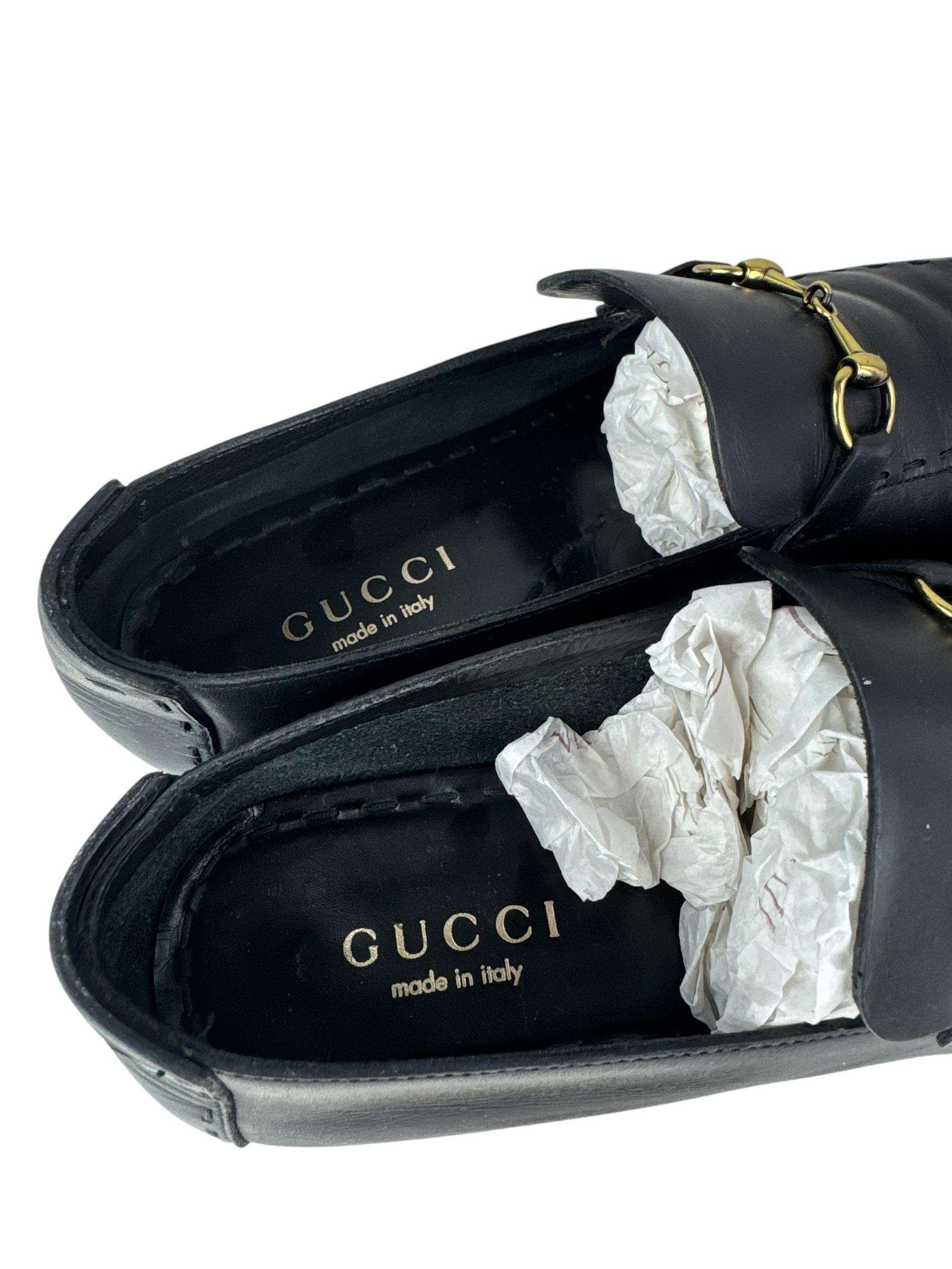 GUCCI LEATHER HORSEBIT LOAFER 
