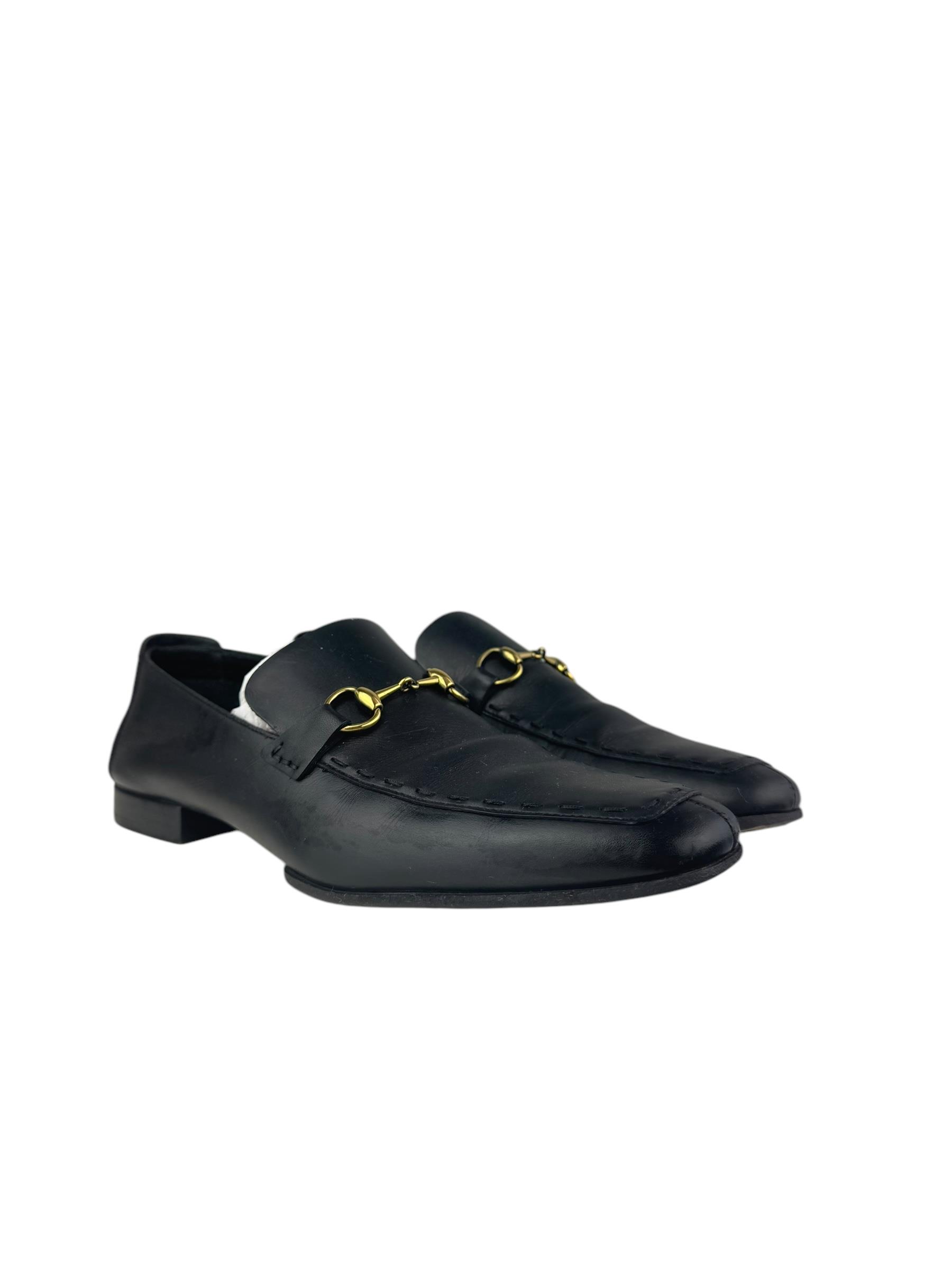 GUCCI LEATHER HORSEBIT LOAFER 