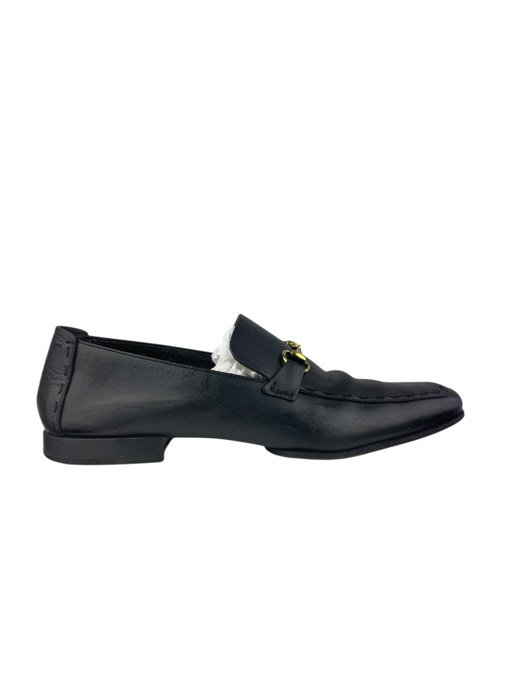 GUCCI LEATHER HORSEBIT LOAFER 