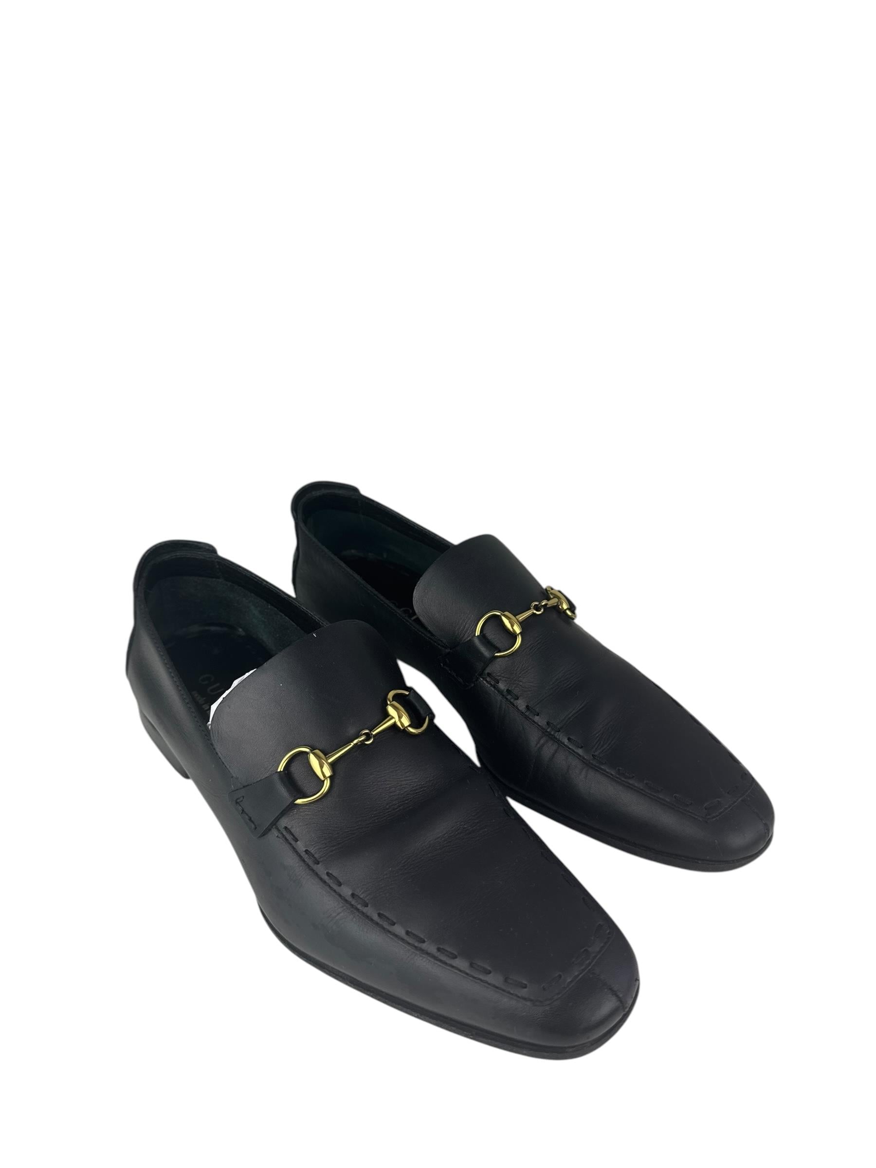 GUCCI LEATHER HORSEBIT LOAFER 